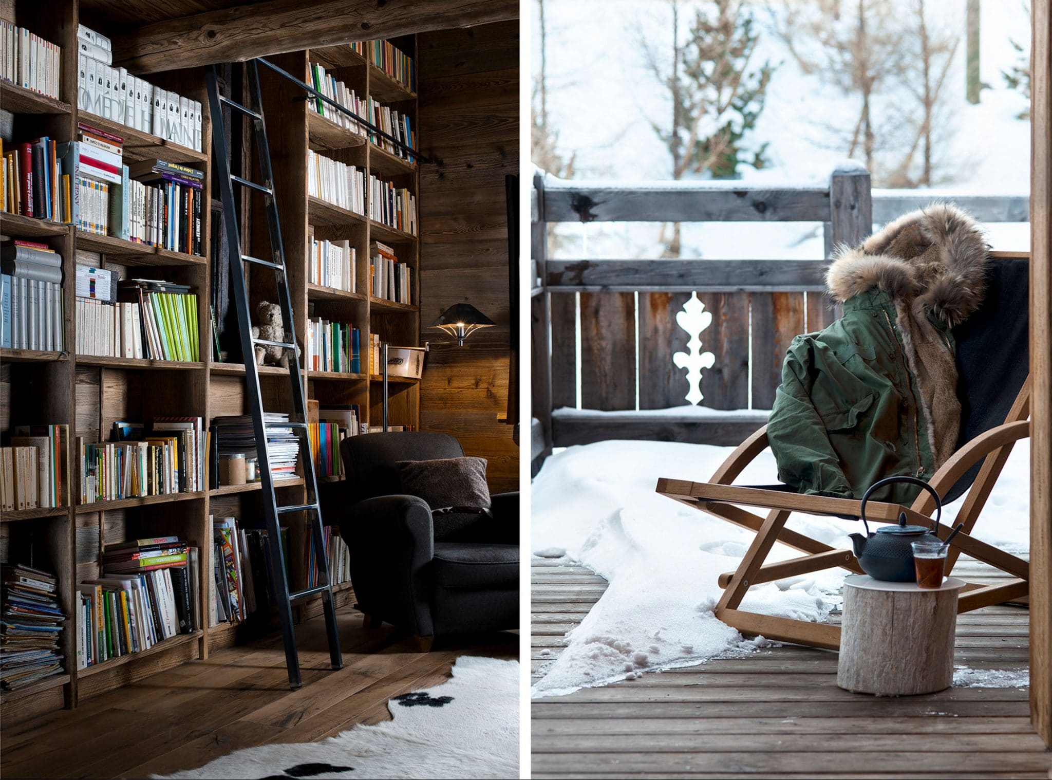 Photographe reportage magazine déco à Paris. Chalet MAJ à Serre Chevalier pour les Chalets Bayrou