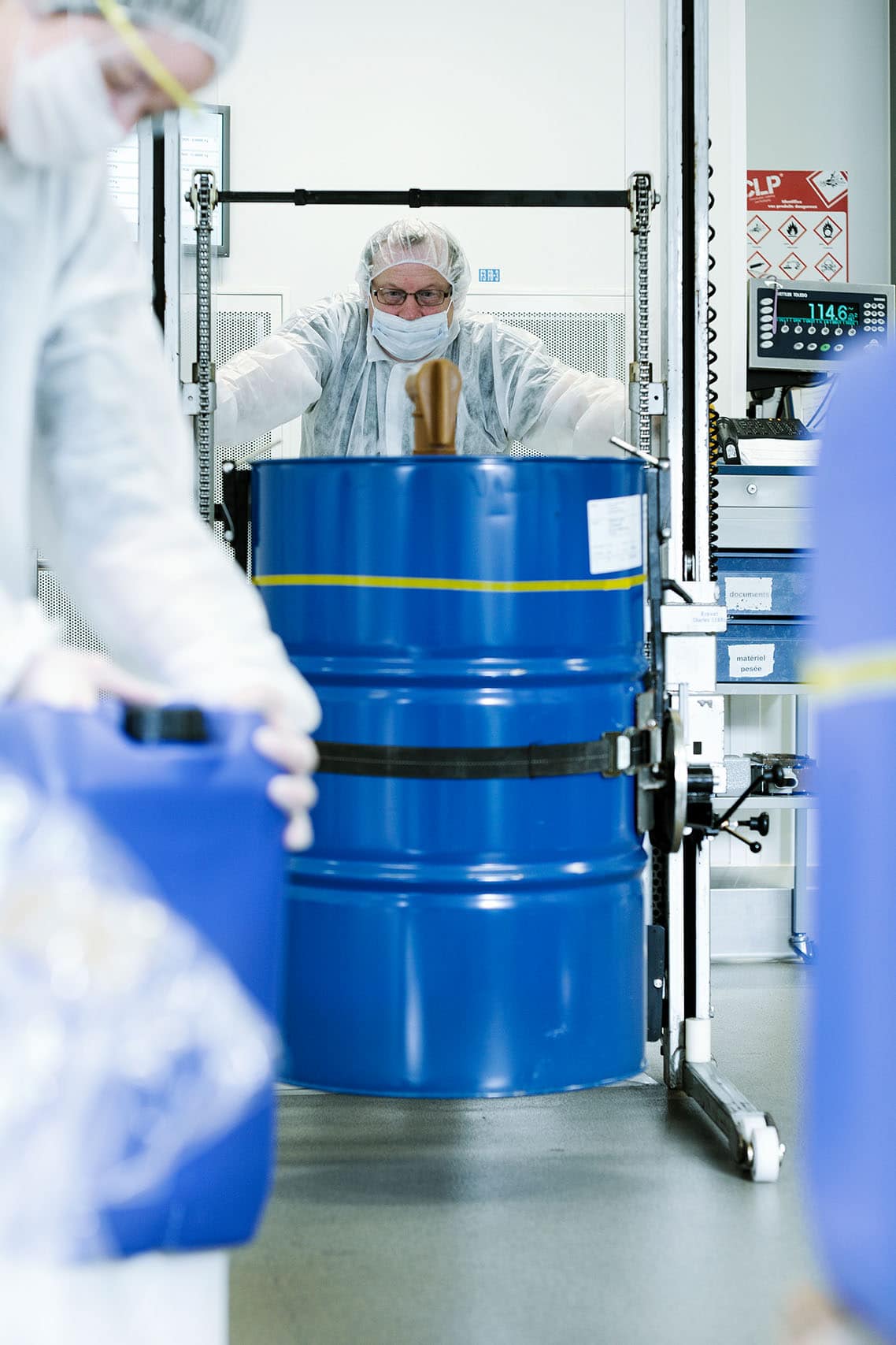 reportage photo en usine pour Dermophil Indien