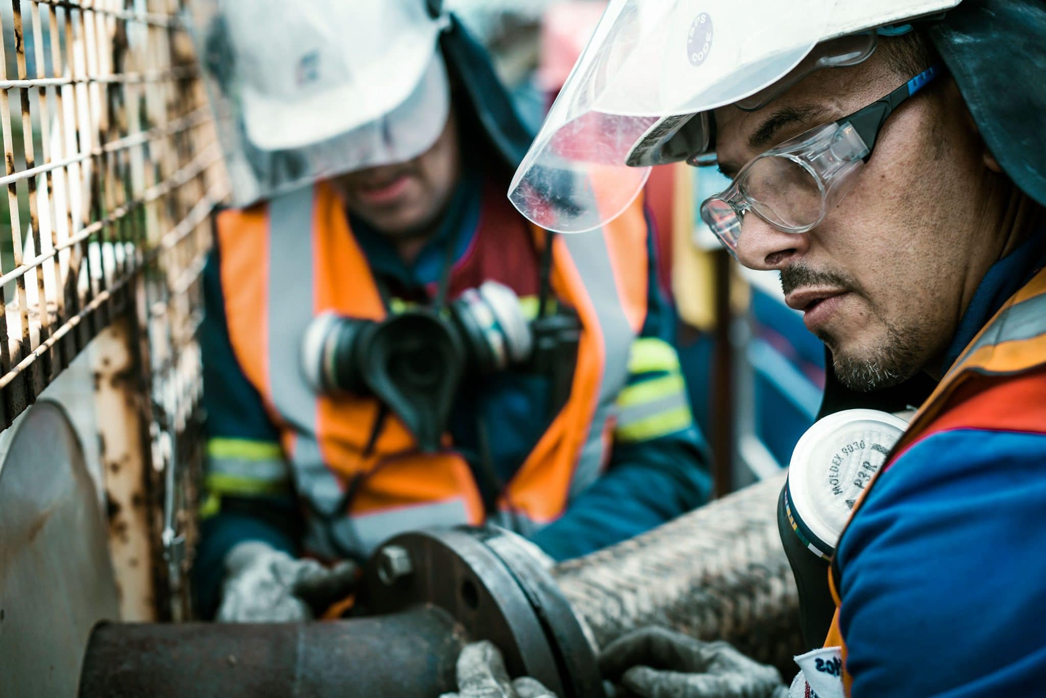 Reportage photo sur la logistique industrielle dans une raffinerie pour GT Logistics