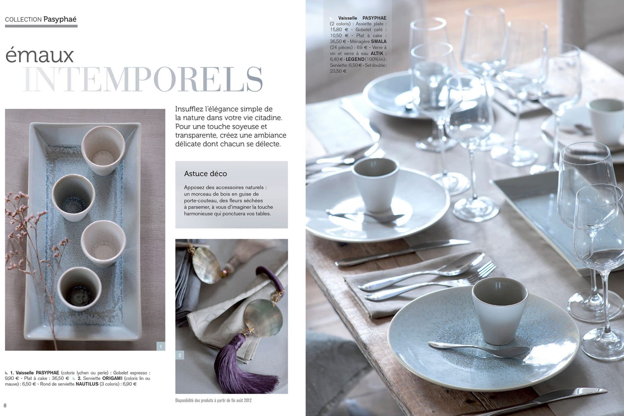 Reportage Déco Paris. Geneviève Lethu, Catalogue Art de la table