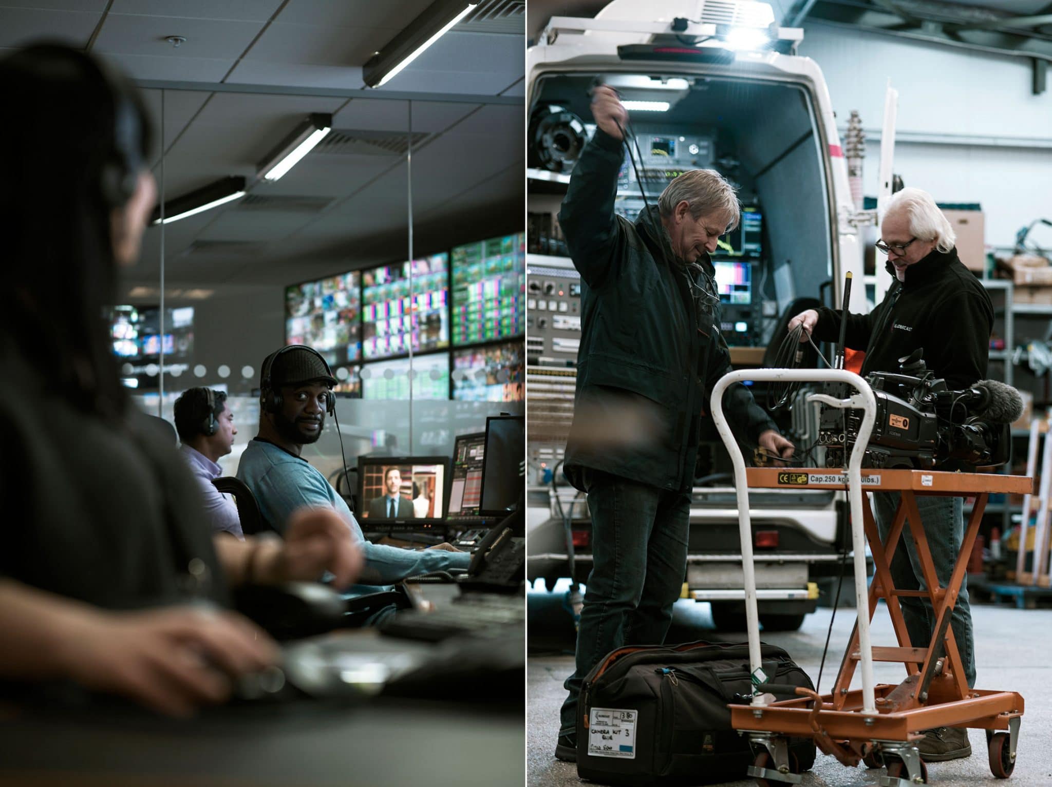 reportage photo en entreprise chez Globecast England