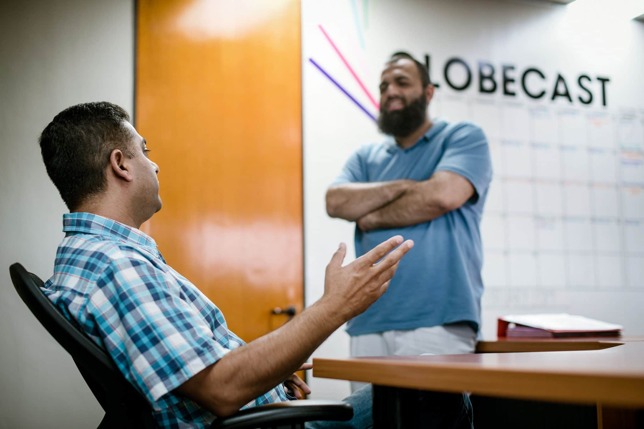 Reportage corporate du photographe Patrick Sordoillet chez Globecast southafrica à Johannesburg