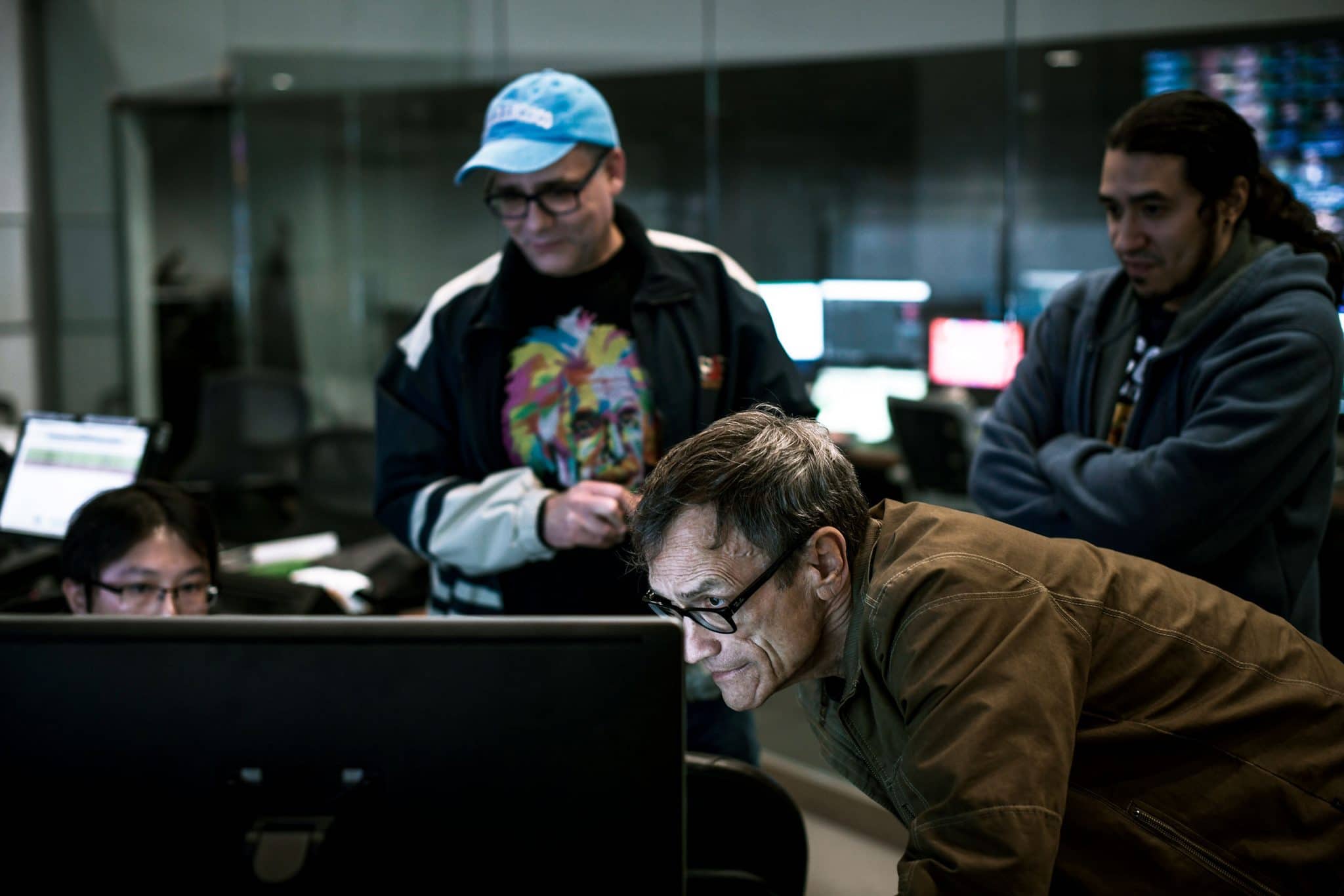 Ambiance de travail chez Globecast USA. reportage photo dans le monde entier
