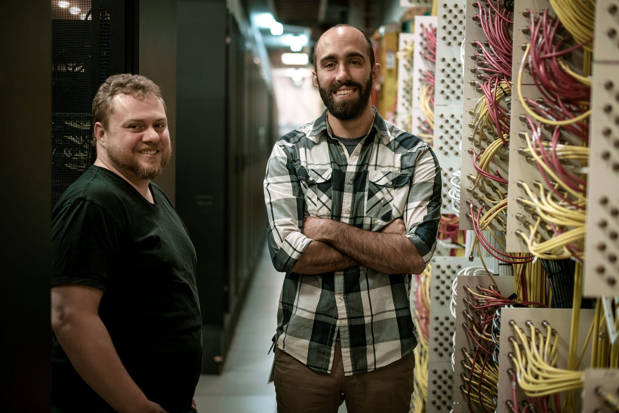 Portrait corporate de 2 techniciens de Globecast USA à Los Angeles
