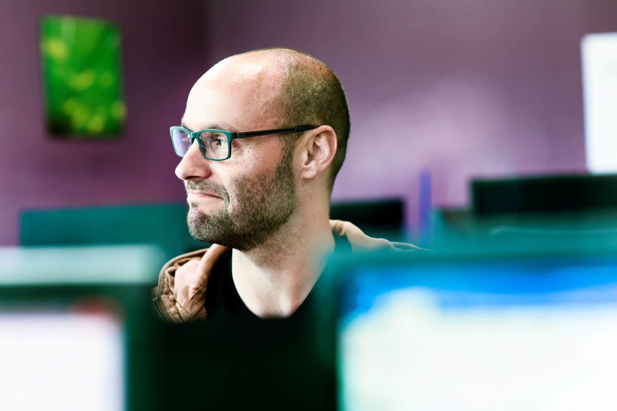 Reportage corporate par le photographe entreprise patrick Sordoillet dans les bureaux du groupe Atlantic à la Roche sur Yon