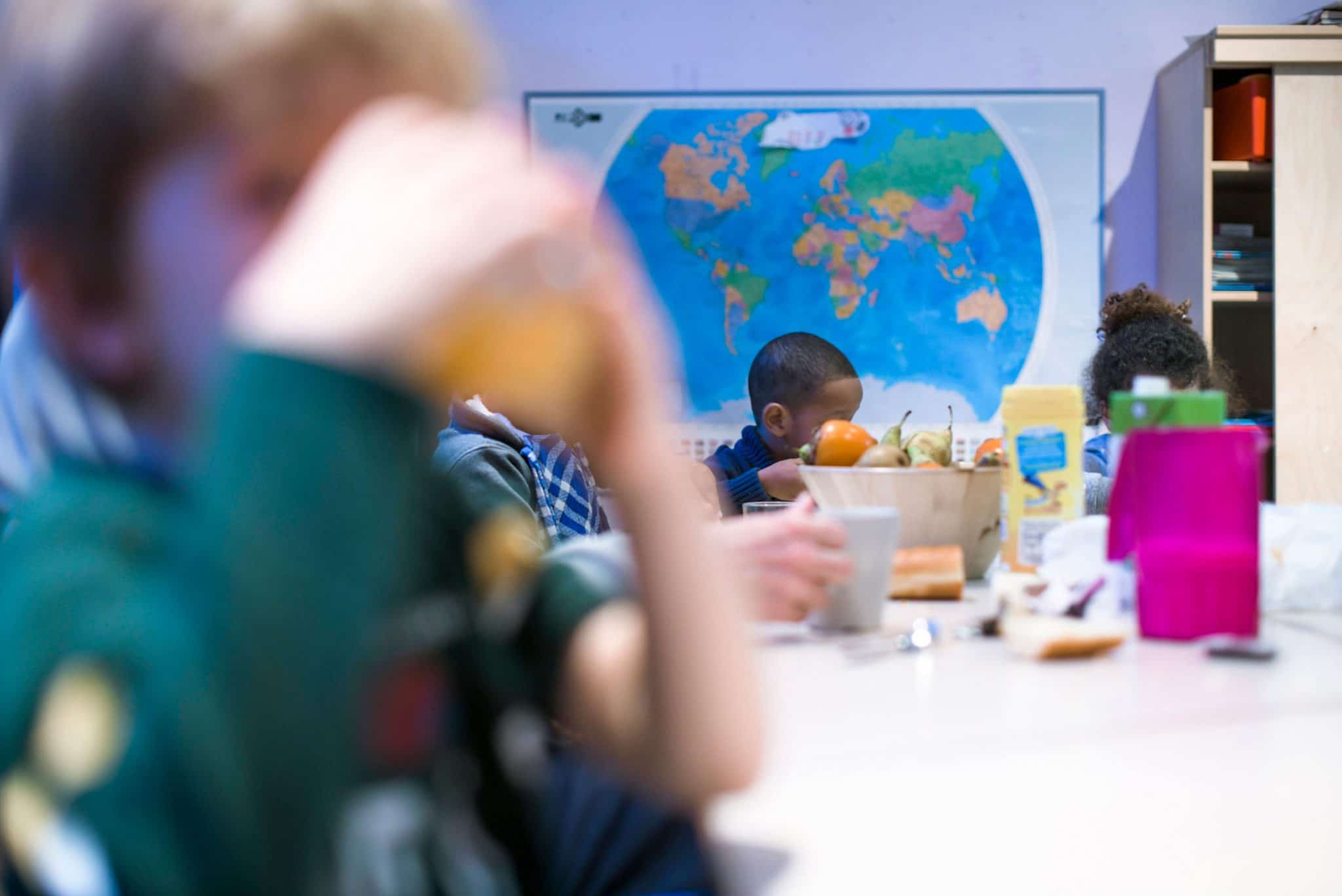 Goûter des enfants au Foyer de l’Enfance Les Récollets