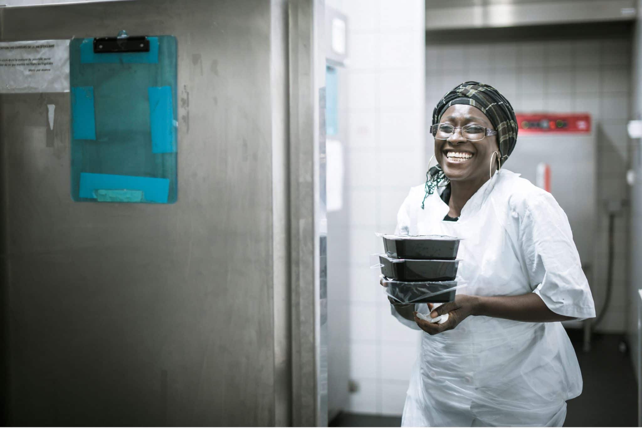 bénévole dans les cuisines du Samu Social