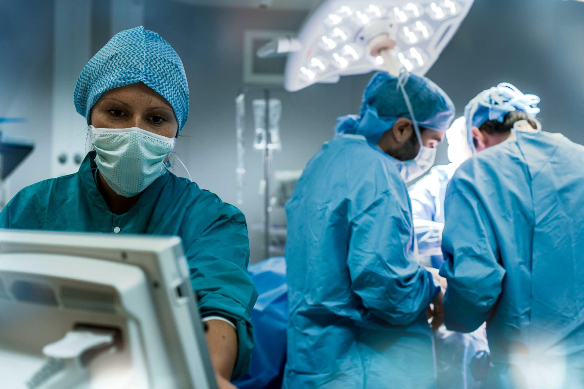 Reportage photo corporate pour la Haute Autorité de santé en milieu hospitalier. Bloc opératoire