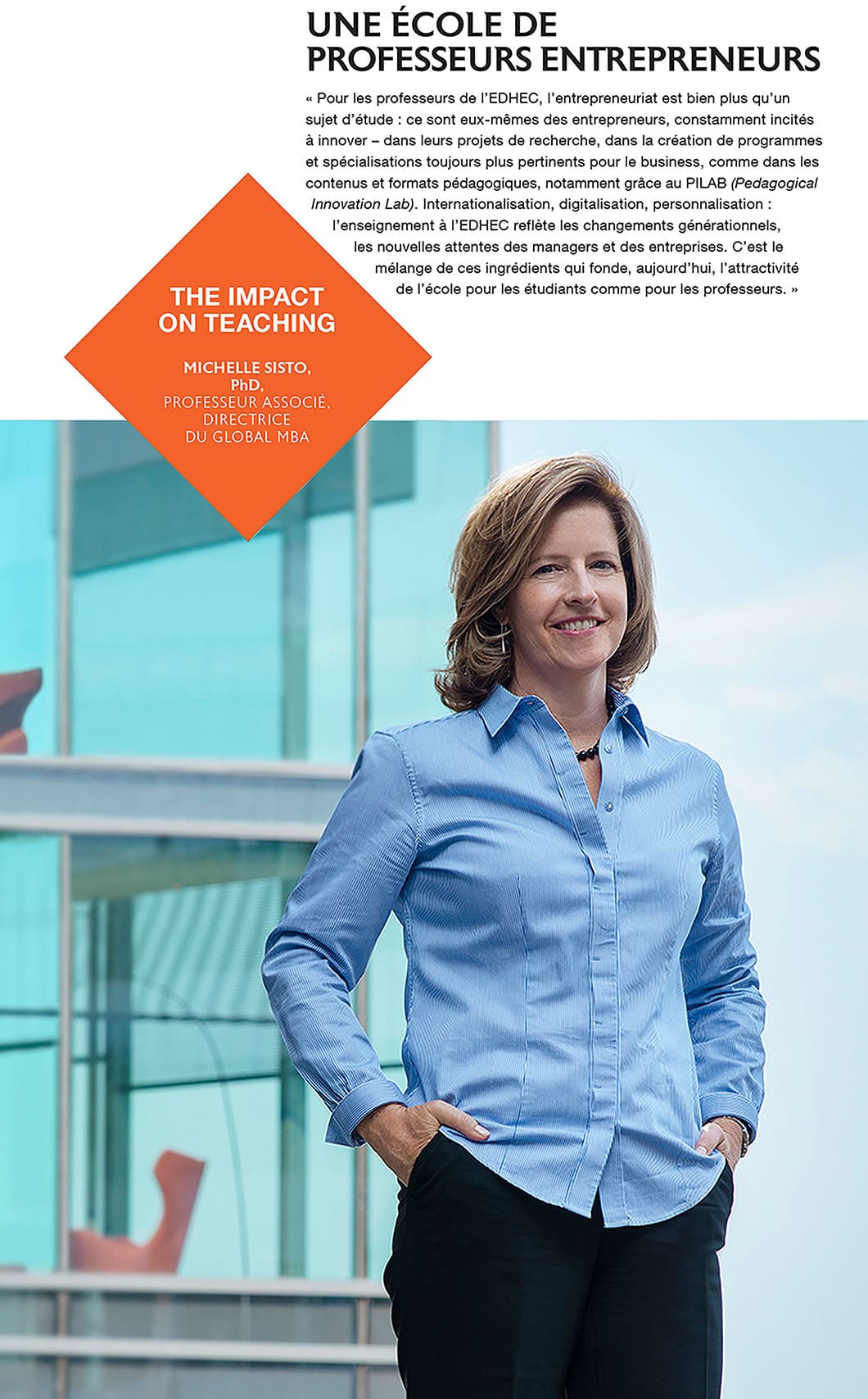 Brochure de l'Hedhec avec Michelle Sisto