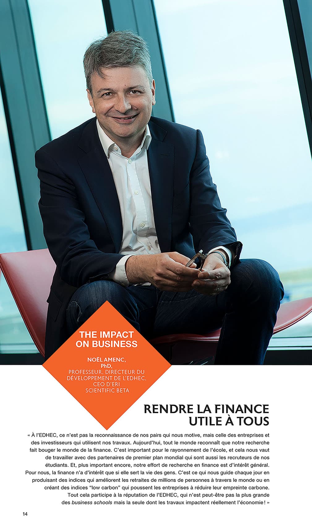 Brochure réalisée avec l'agence de publicité Havas Wordwide pour l'Edhec