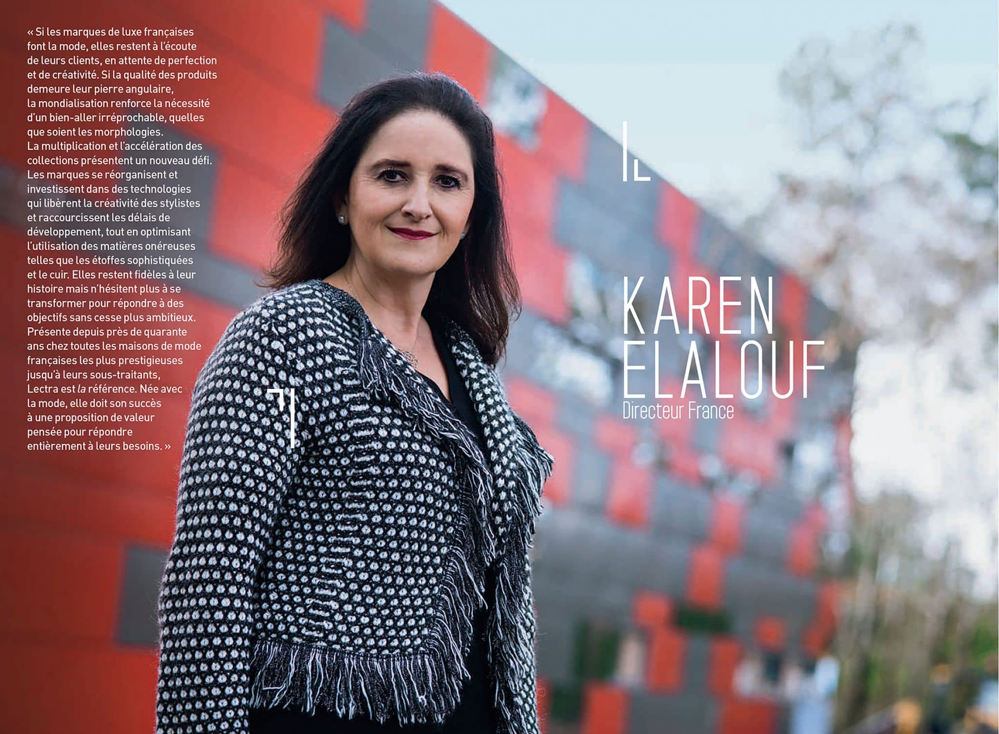 Portrait corporate de Karen Elalouf pour Lectra