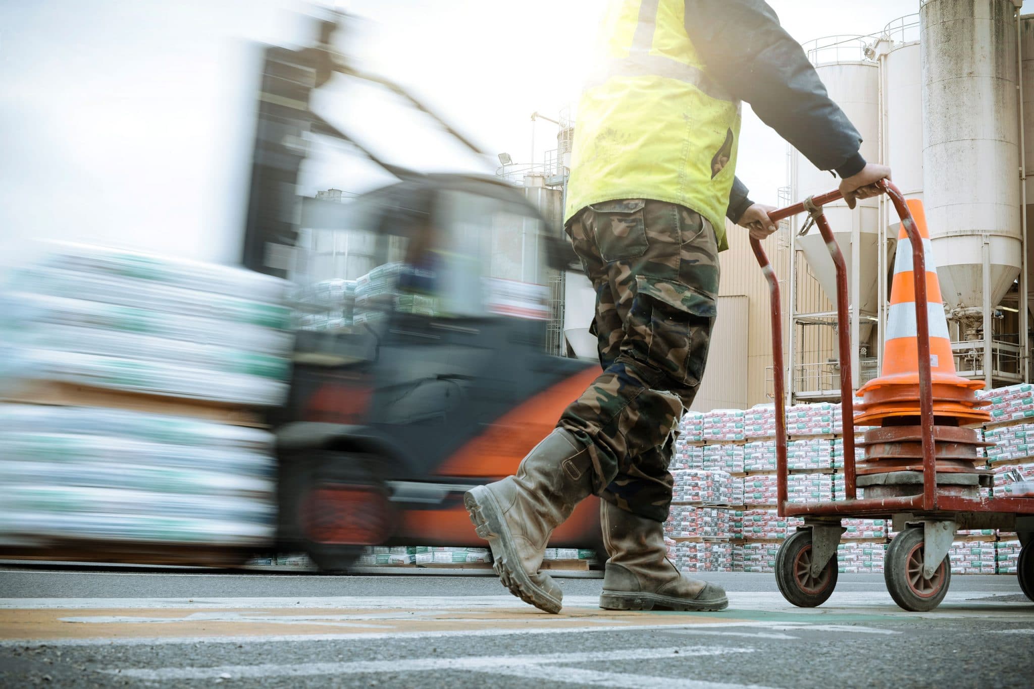 Photo d'ambiance logistique chez ParexLanko