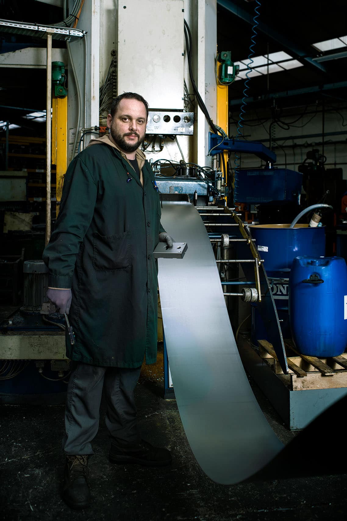 portrait industriel en usine pour Thirard