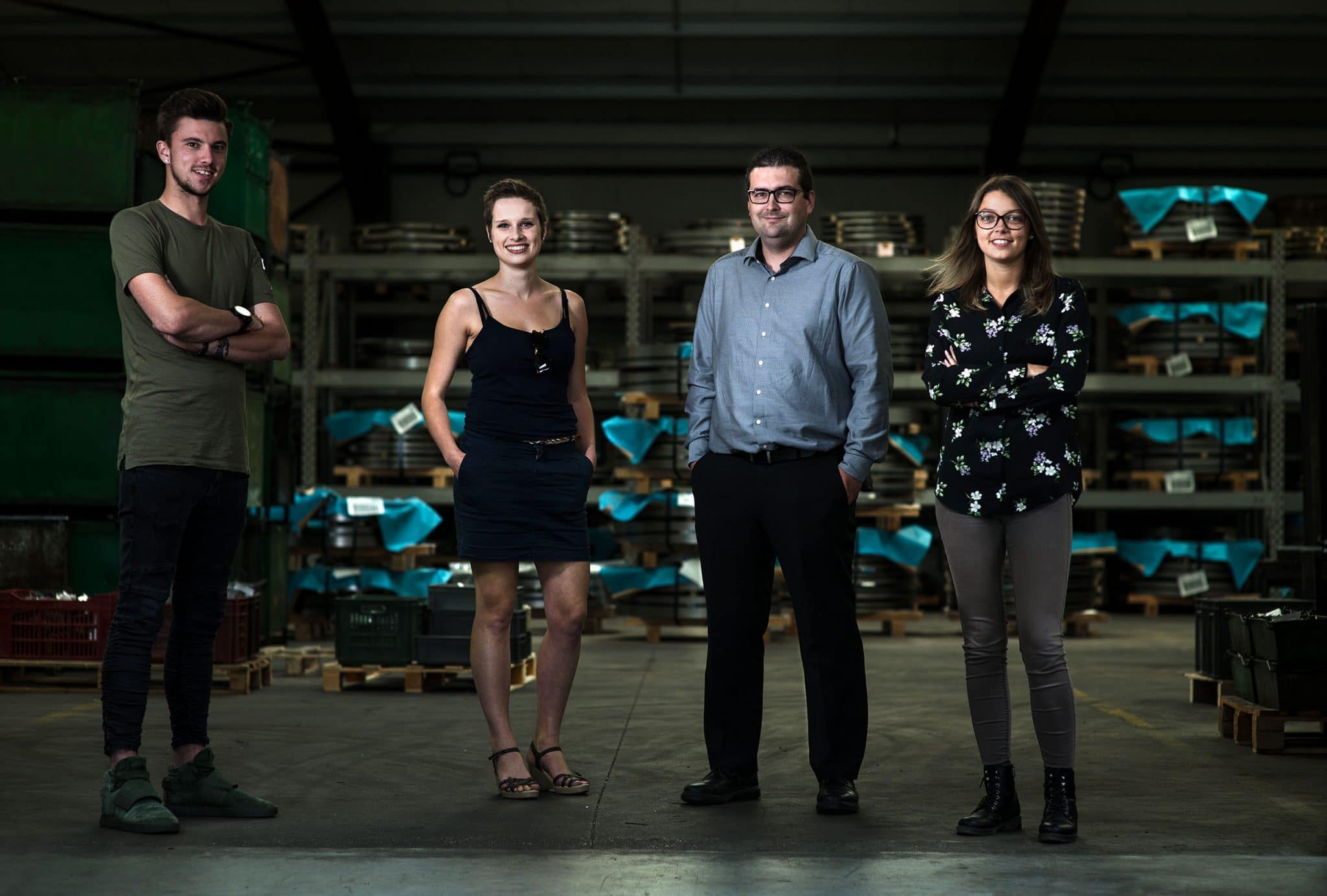 photo de groupe industriel chez thirard
