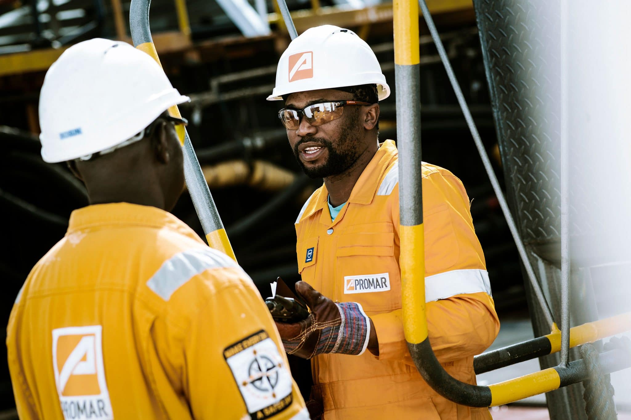 Reportage photo industrielle pour Promar au cœur de l'industrie pétrolière offshore. Certification BOSIET