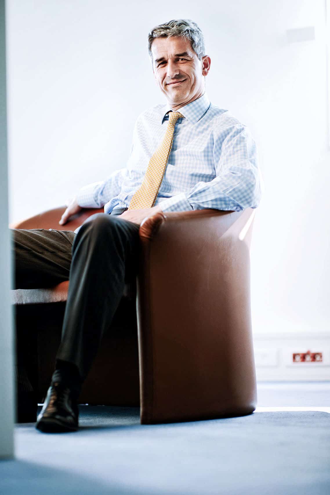 Portrait corporate d'Eric de montgolfier pour Edmond de Rothschild Capital Partners