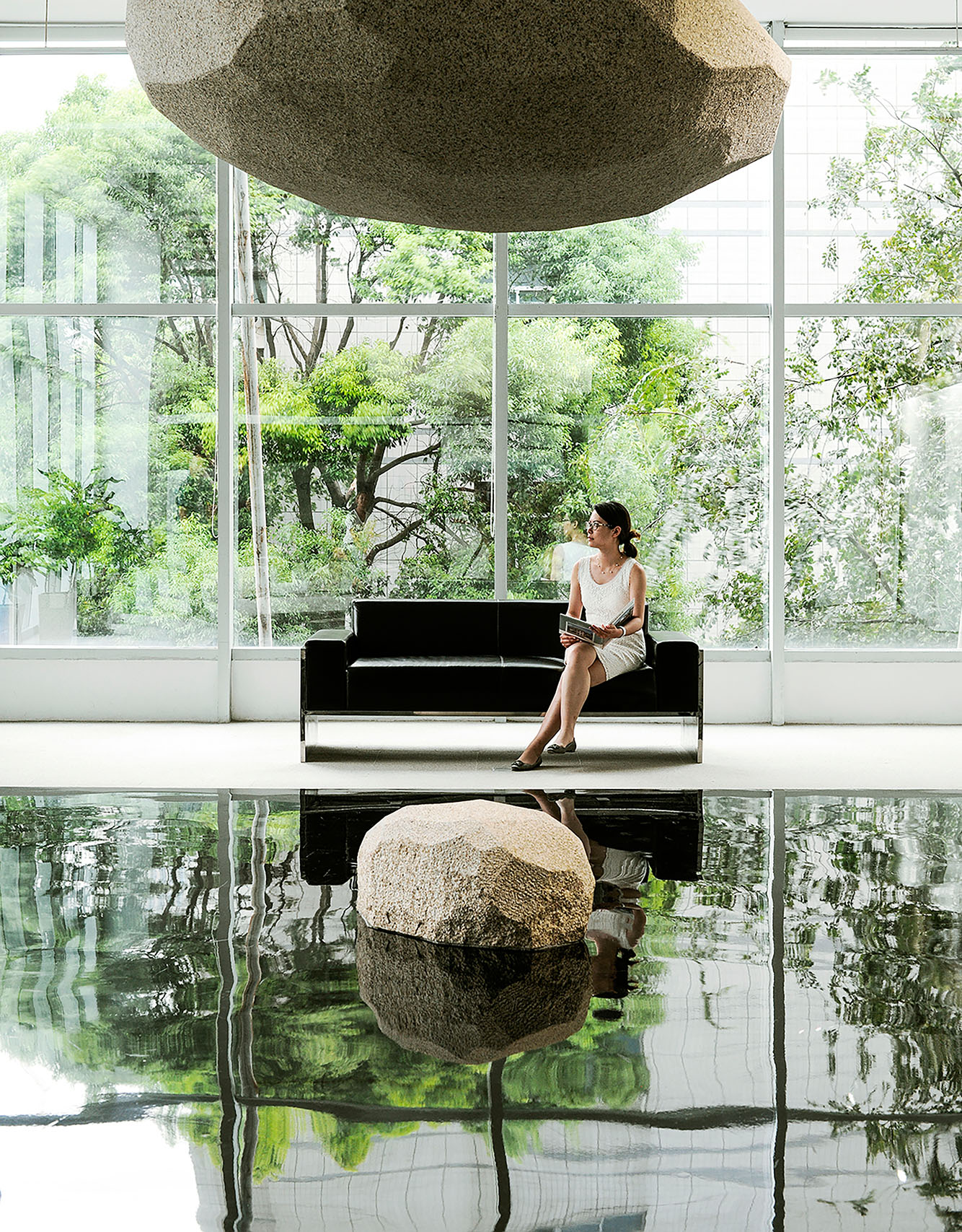 reportage corporate par le photographe Patrick Sordoillet en Chine à Shanghaï dans le showroom de Davco une marque du groupe Parex