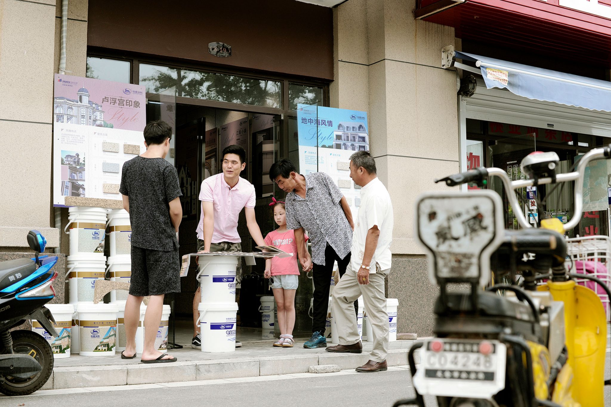 Reportage photo sur un lieu de vente Davco à Shanghaï en Chine