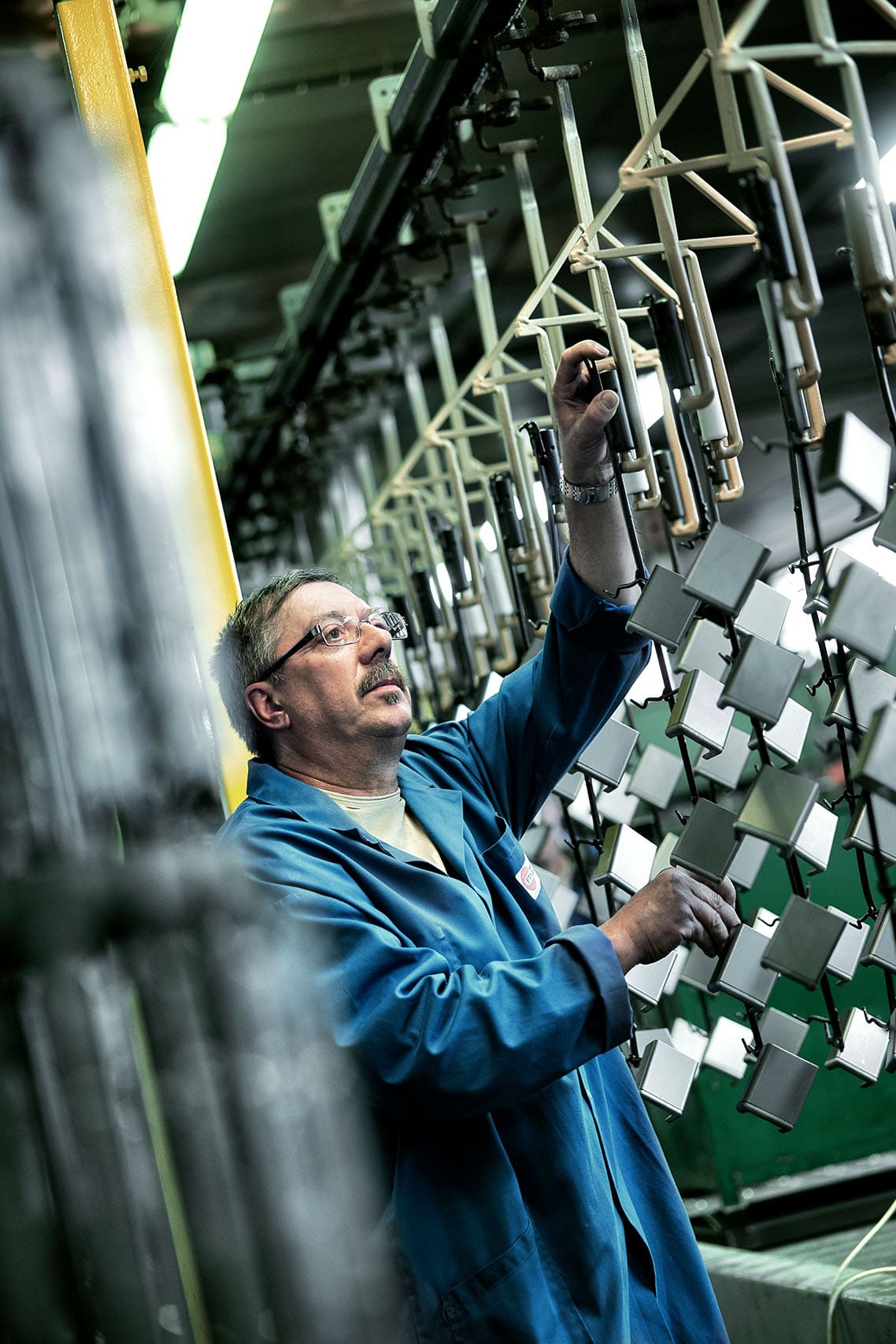 Reportage photo industriel par le photographe Patrick Sordoillet dans l'usine du groupe Thirard