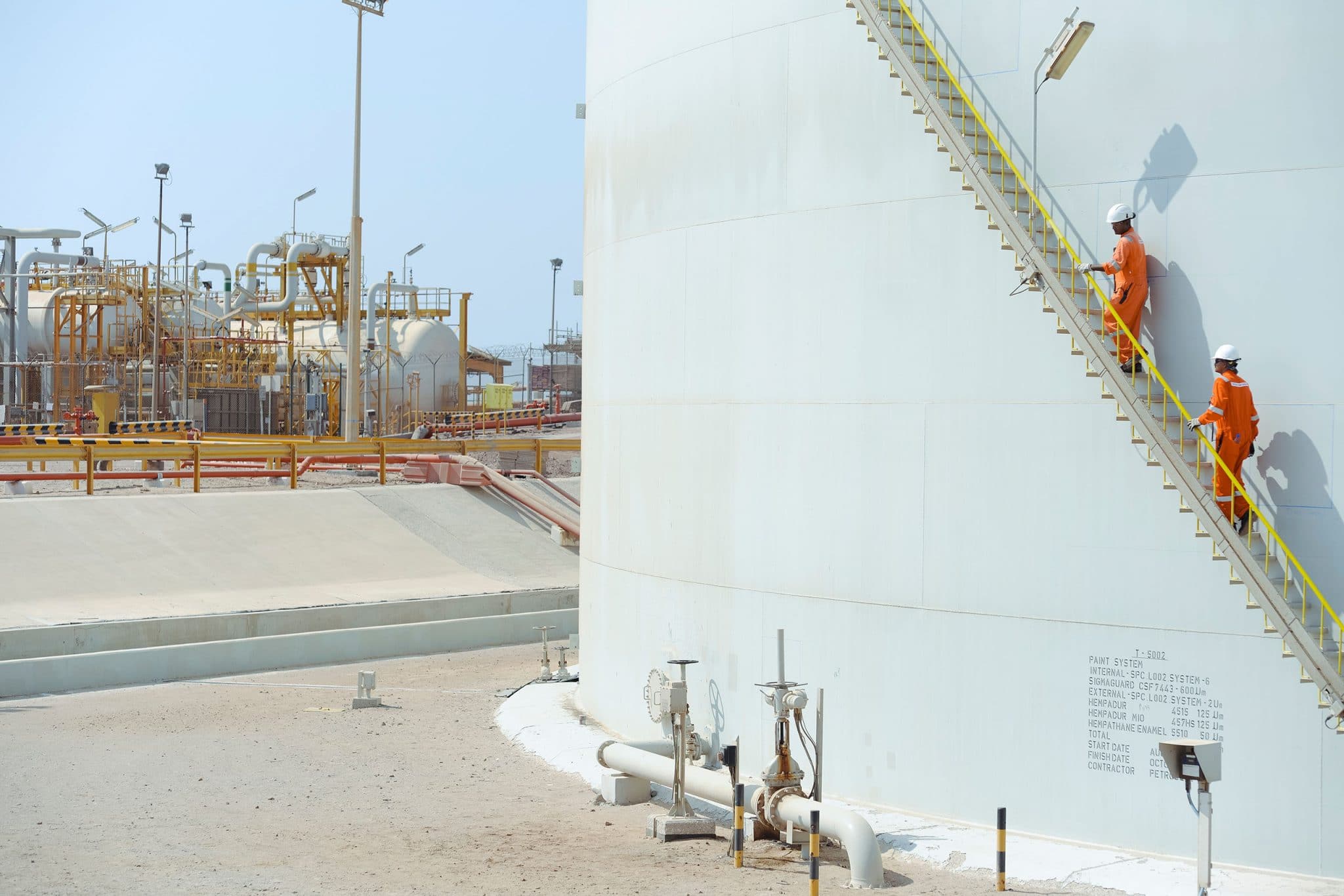 stockage du pétrole en provenance des champs offshore sur Alul Island au Qatar pour TotalEnergies