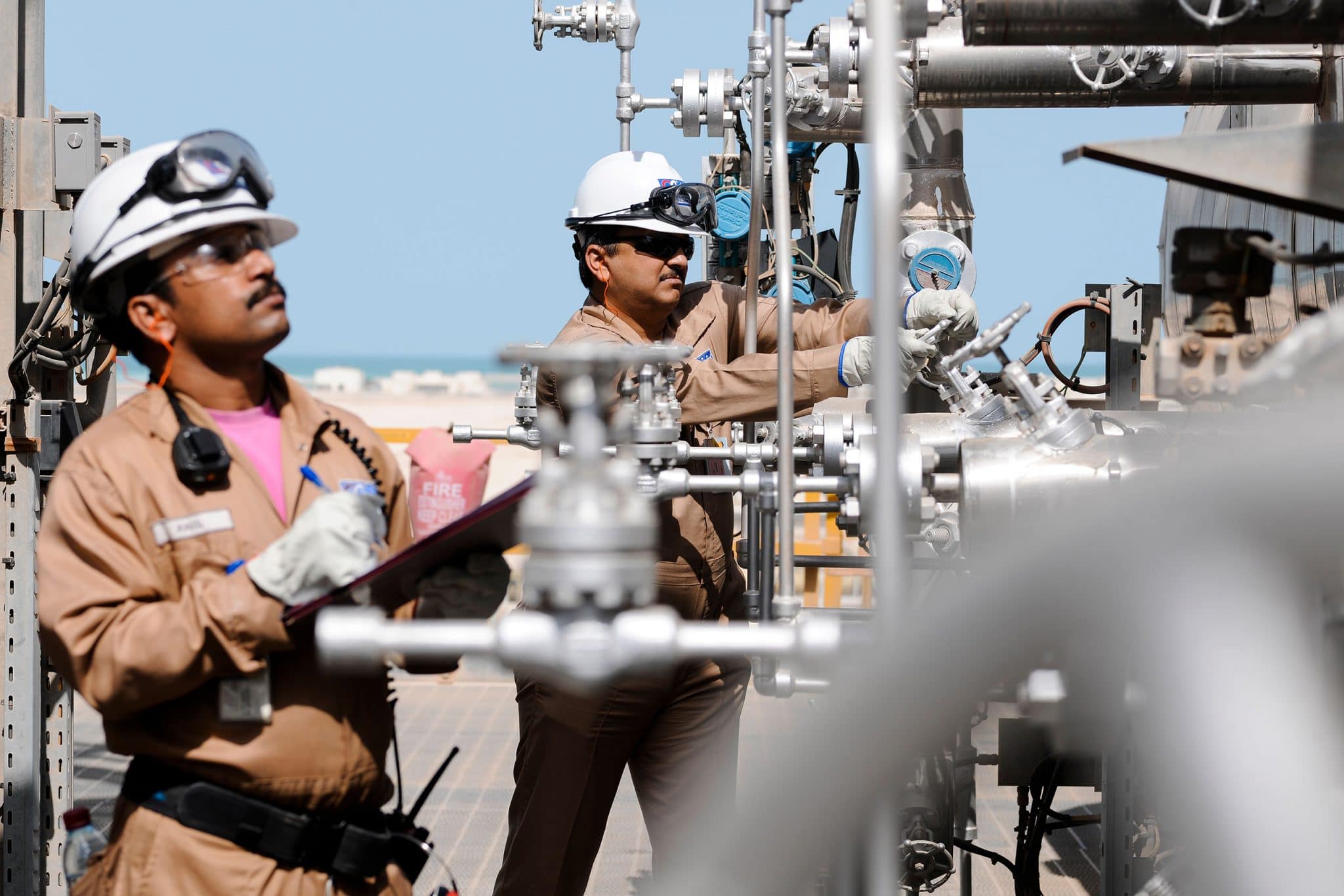 Manutention sur les vannes d'une raffinerie de Ras Laffan Pour TotalEnergies
