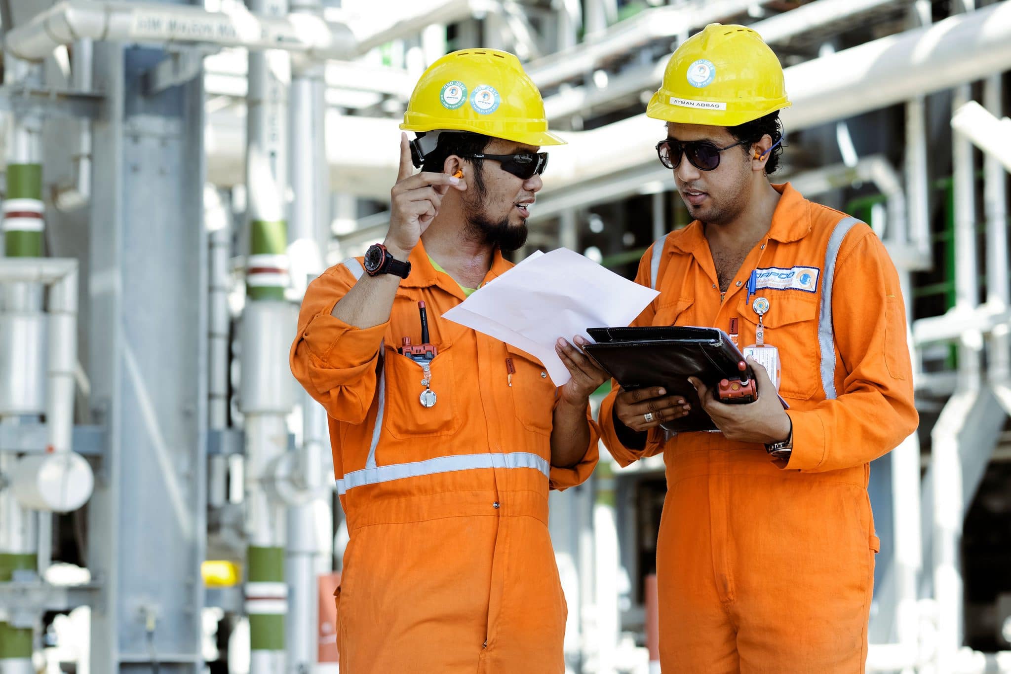 reportage photo du photographe Patrick Sordoillet Dans les raffineries de Ras Laffan au Qatar pour TotalEnergies