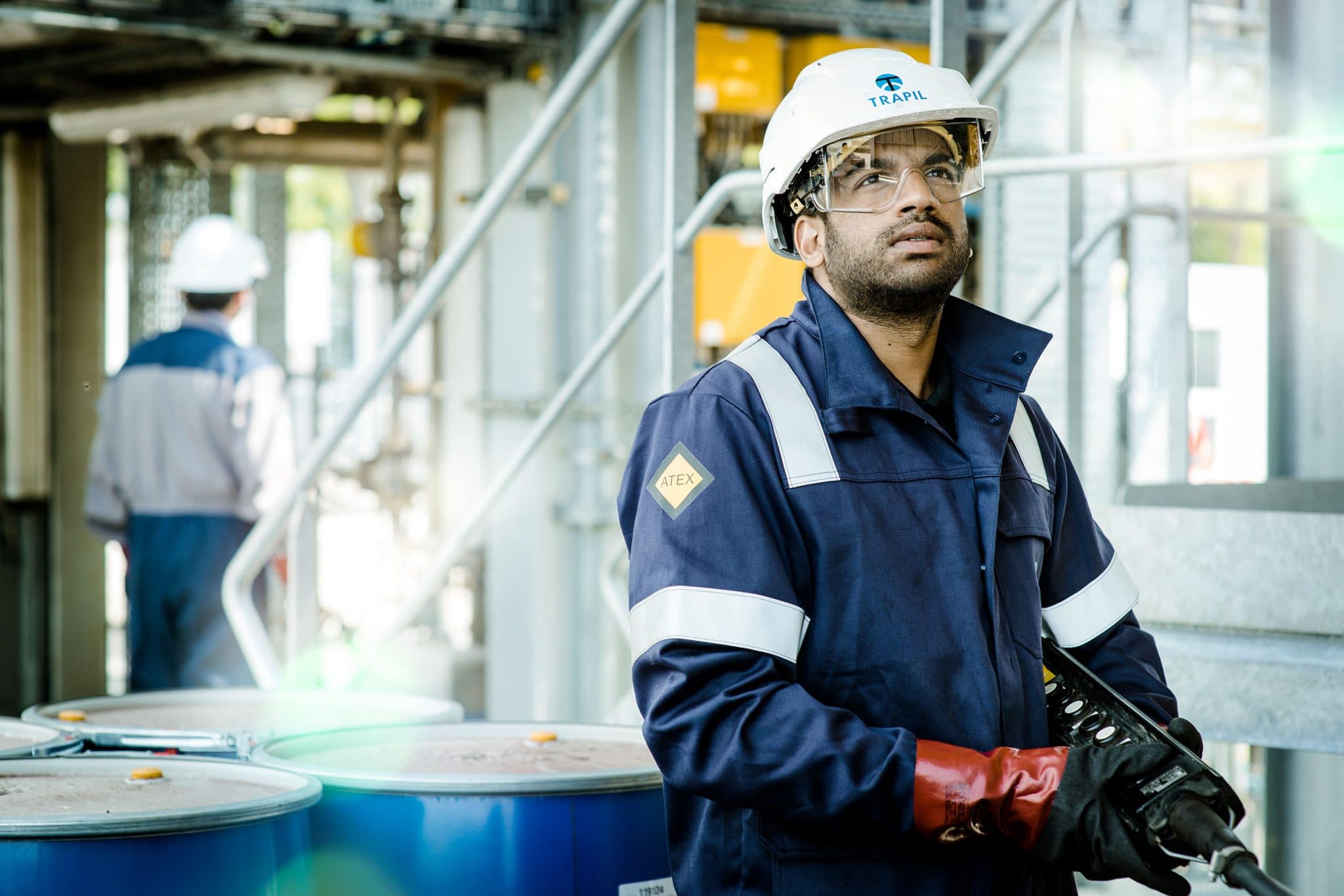 reportage photo sur site industriel sur la maintenance et surveillance de réseaux de pipelines