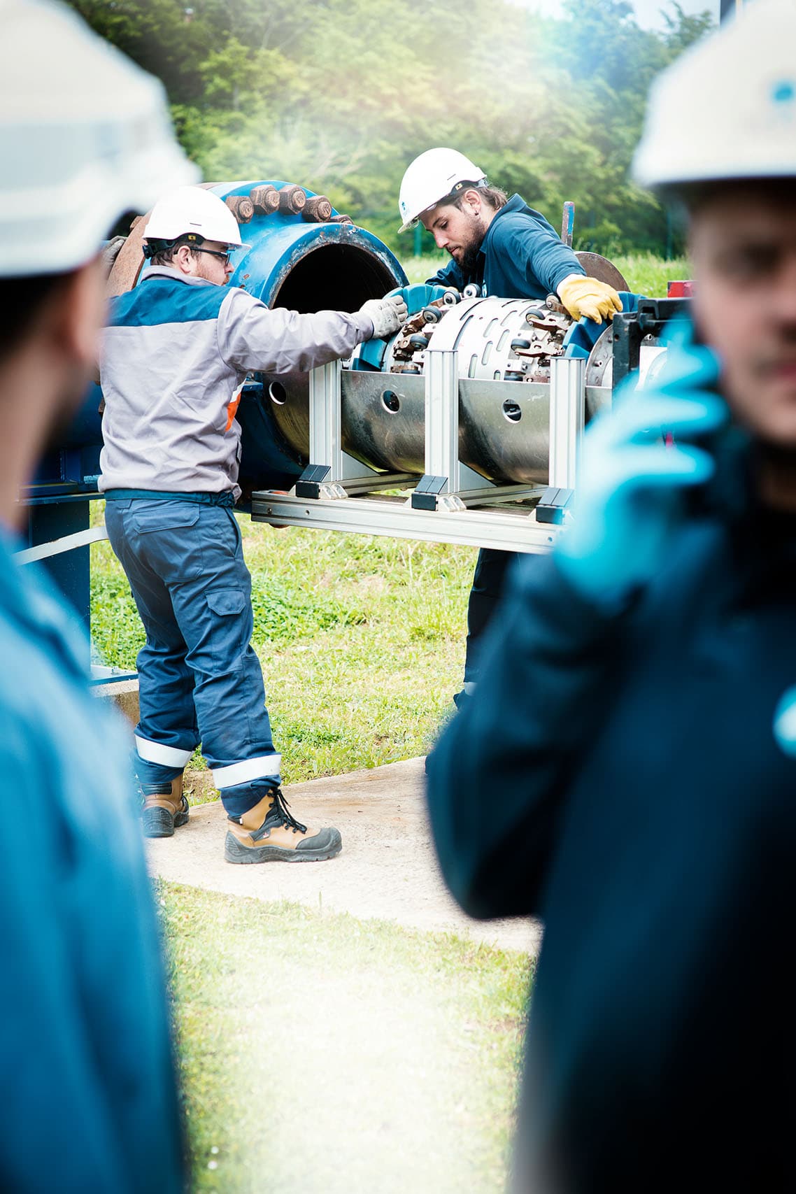 reportage du photographe industriel Patrick Sordoillet pour la socité de transport d'hydrocarbures TRAPIL