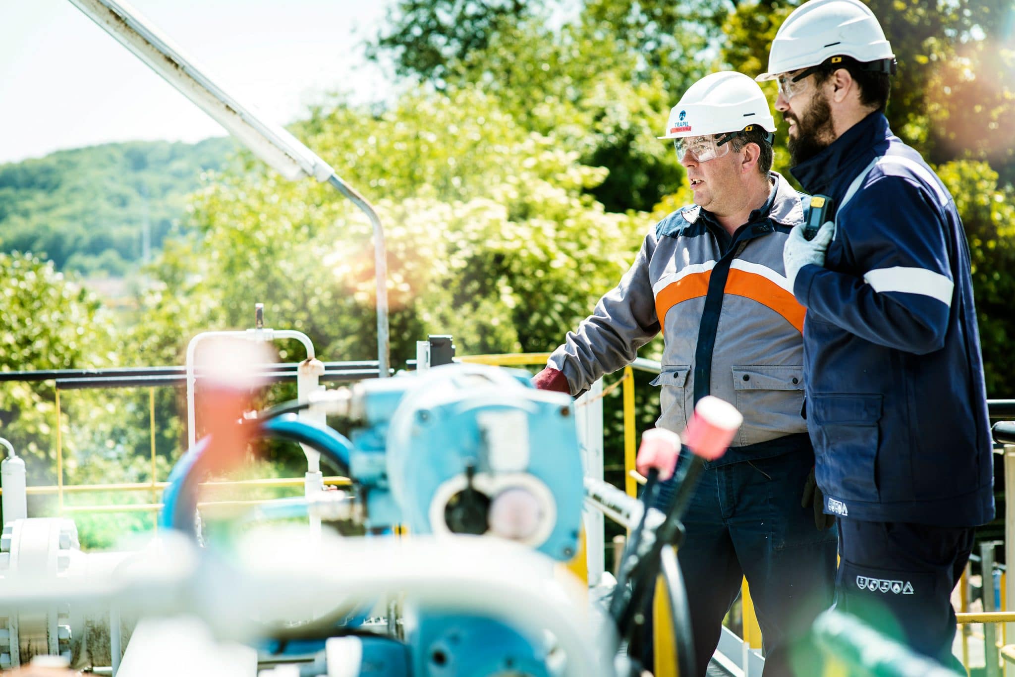 reportage photo industriel sur le transport d'hydrocarbures pour Trapil