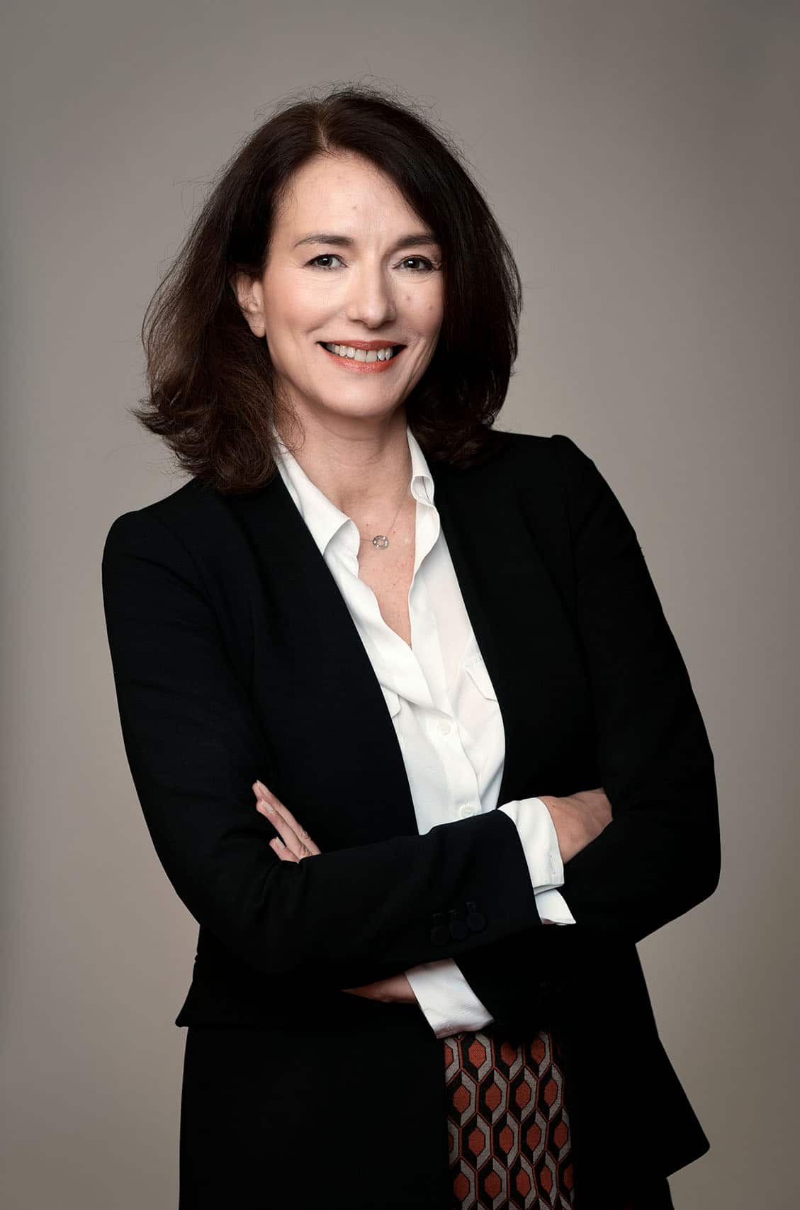 Portrait en entreprise de Frédérique Dompeyre pour le trombinoscope corporate de la Société Générale