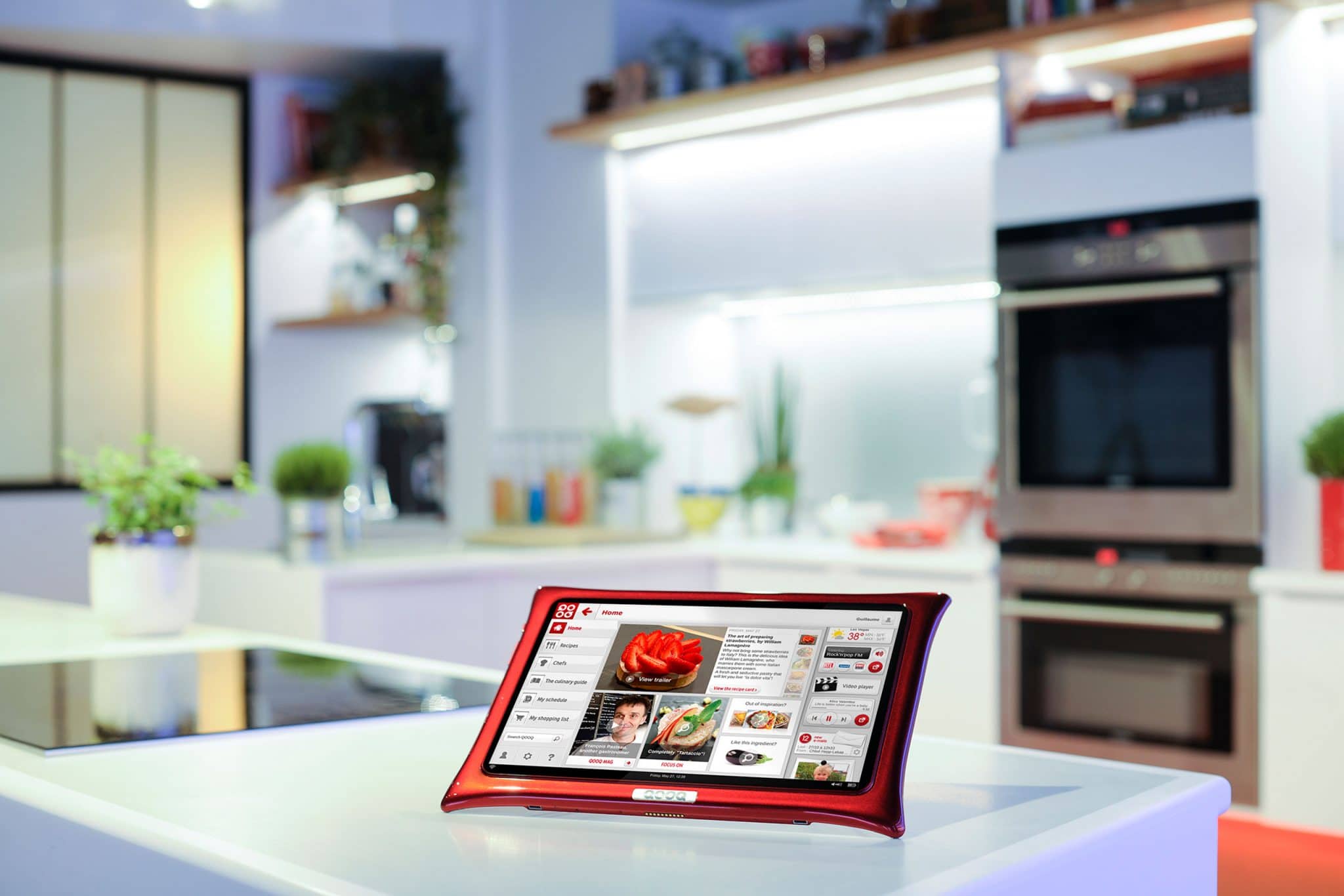 Tablette culinaire Qooq en situation dans les locaux de Unowhy
