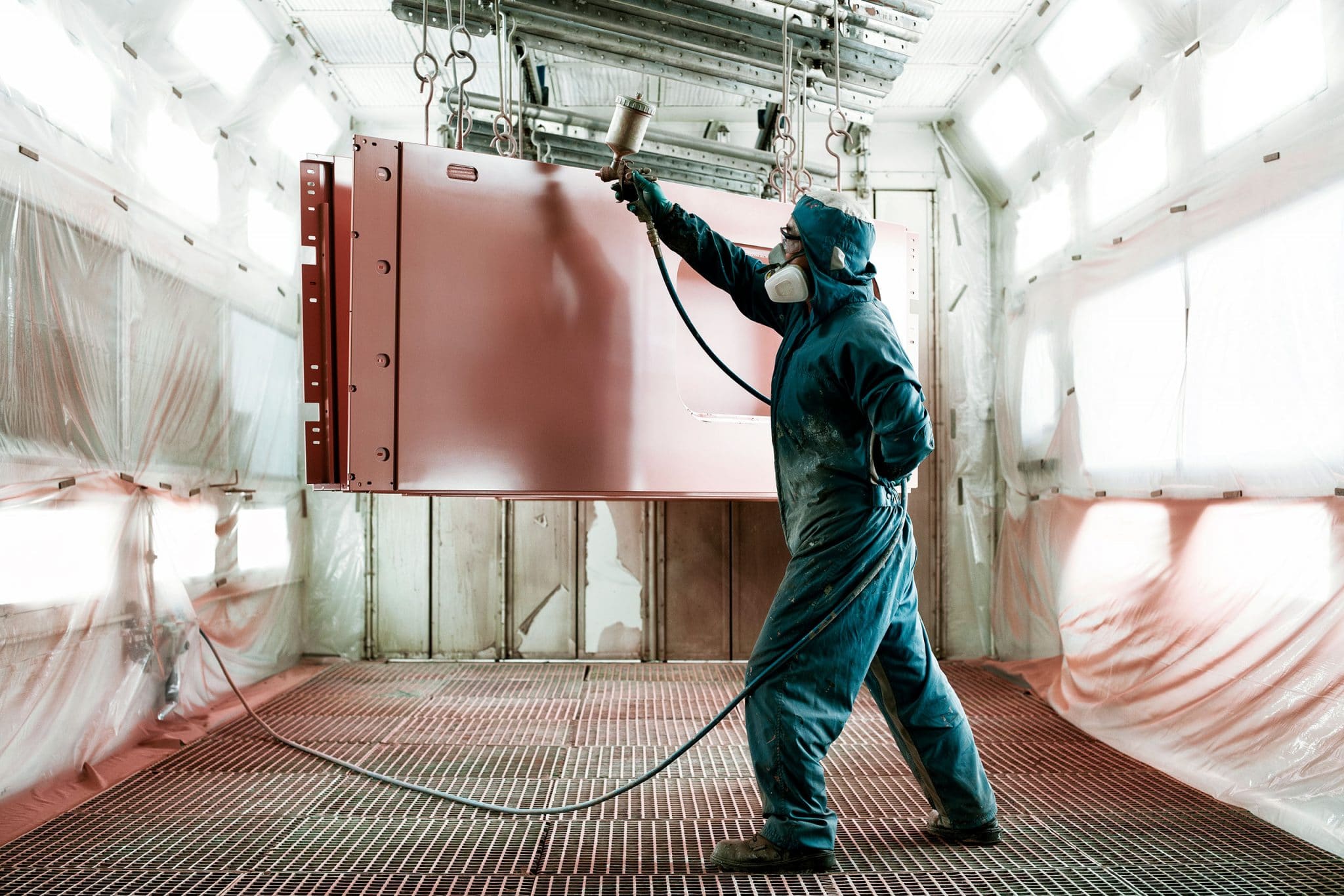 reportage du photographe industriel Patrick Sordoillet en chine pour Wabtec corporation dans l'usine de Shanghaï