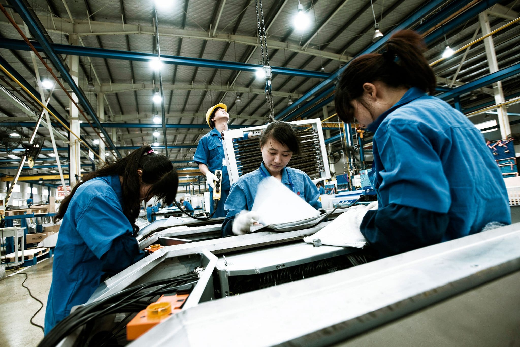 reportage du photographe Patrick Sordoillet en chine pour Wabtec dans l'usine de Shanghaï