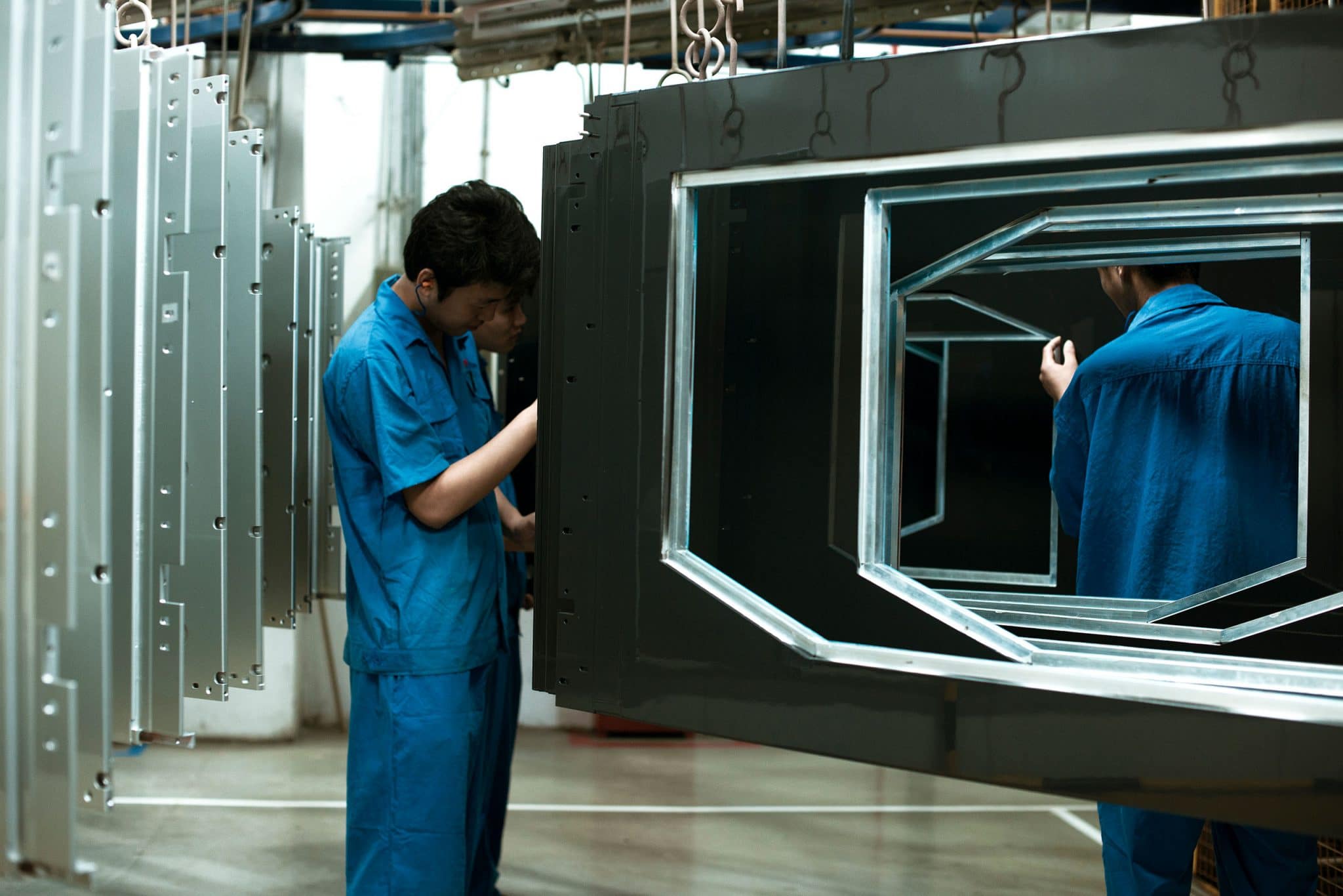Reportage photo en usine chez Wabtec à Shanghaï en Chine