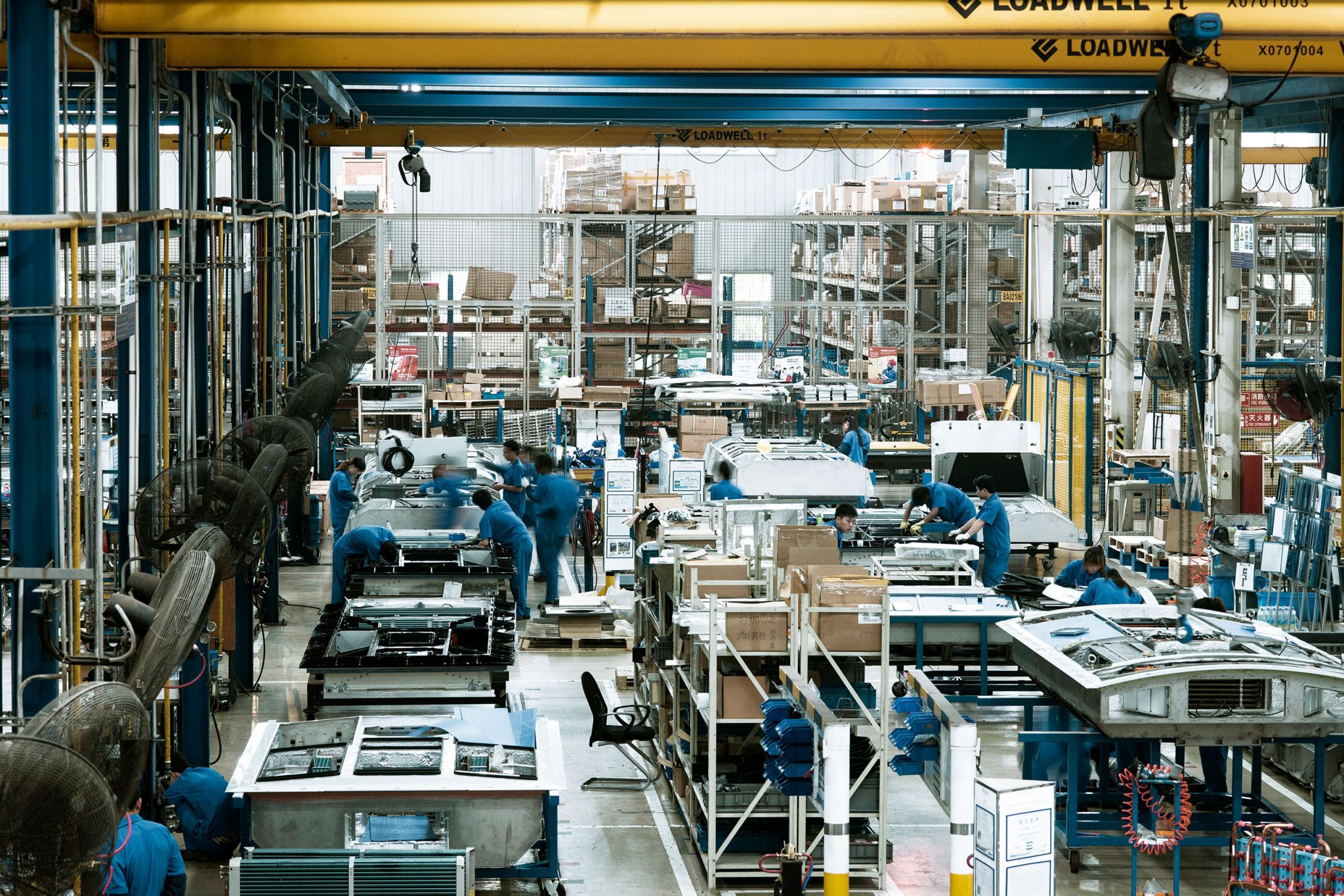Vue d"ensemble de l'usine Wabtec à Shanghaï en Chine