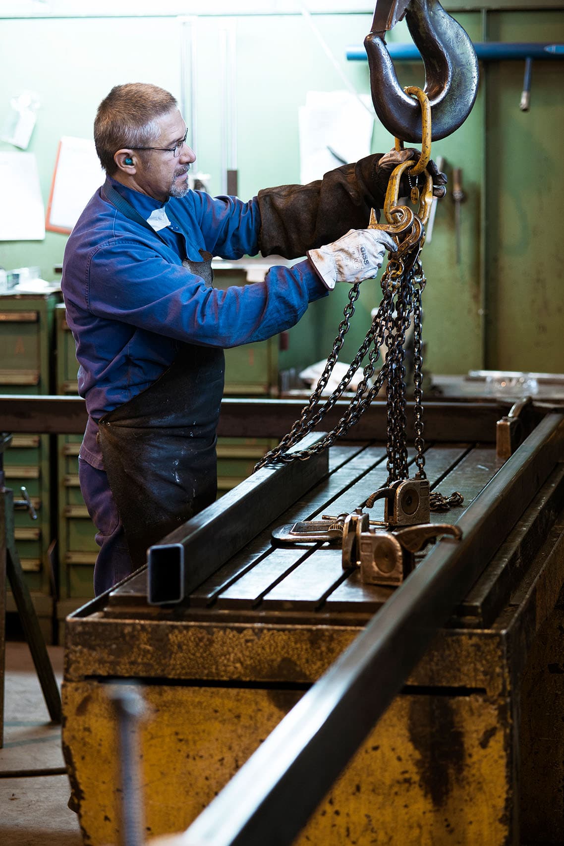 Reportage photo en usine du photographe Patrick Sordoillet pour Wabtec Corporation
