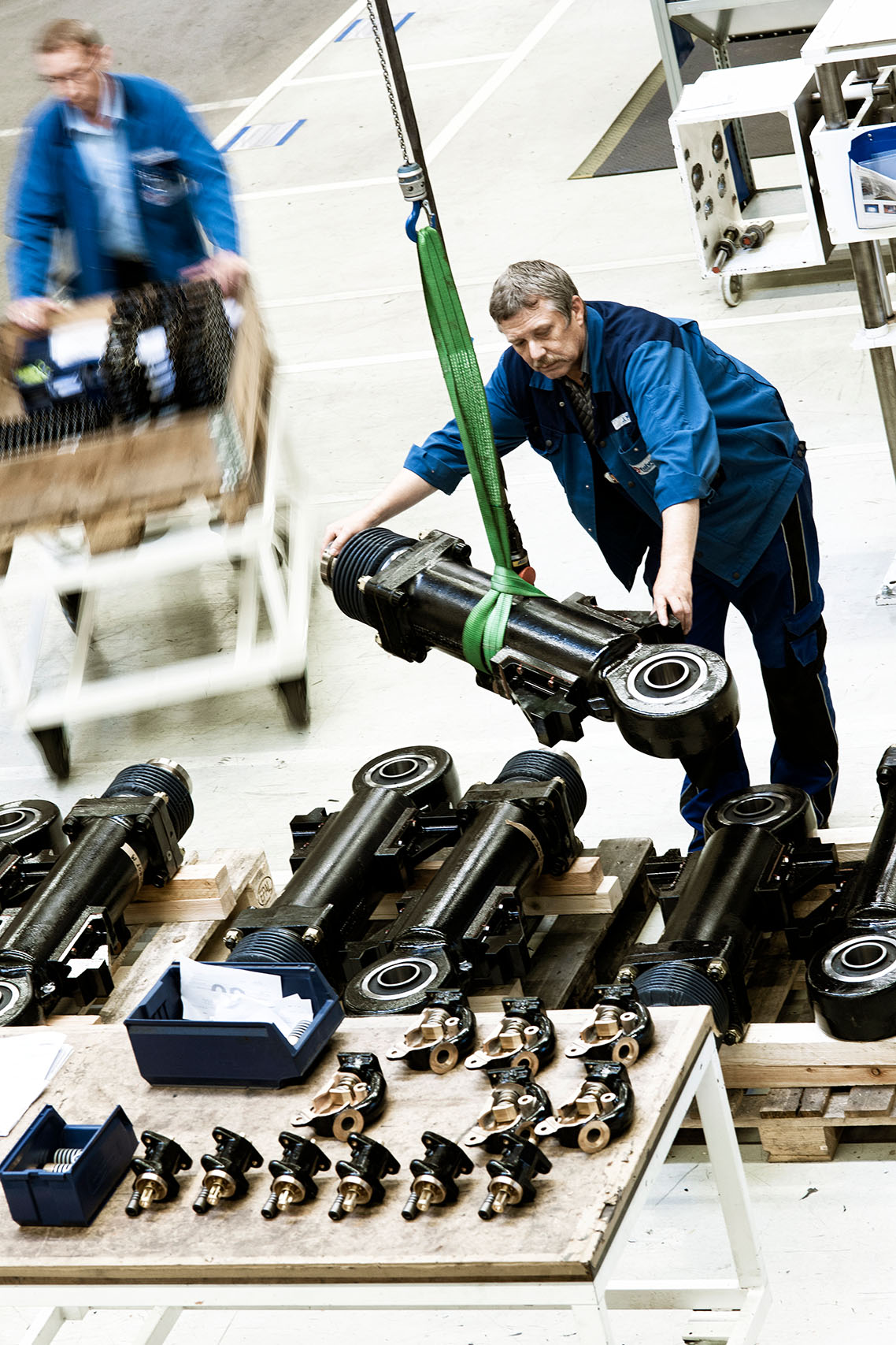 Reportage photo du photographe en usine Patrick Sordoillet pour Wabtec Corporation en Allemagne