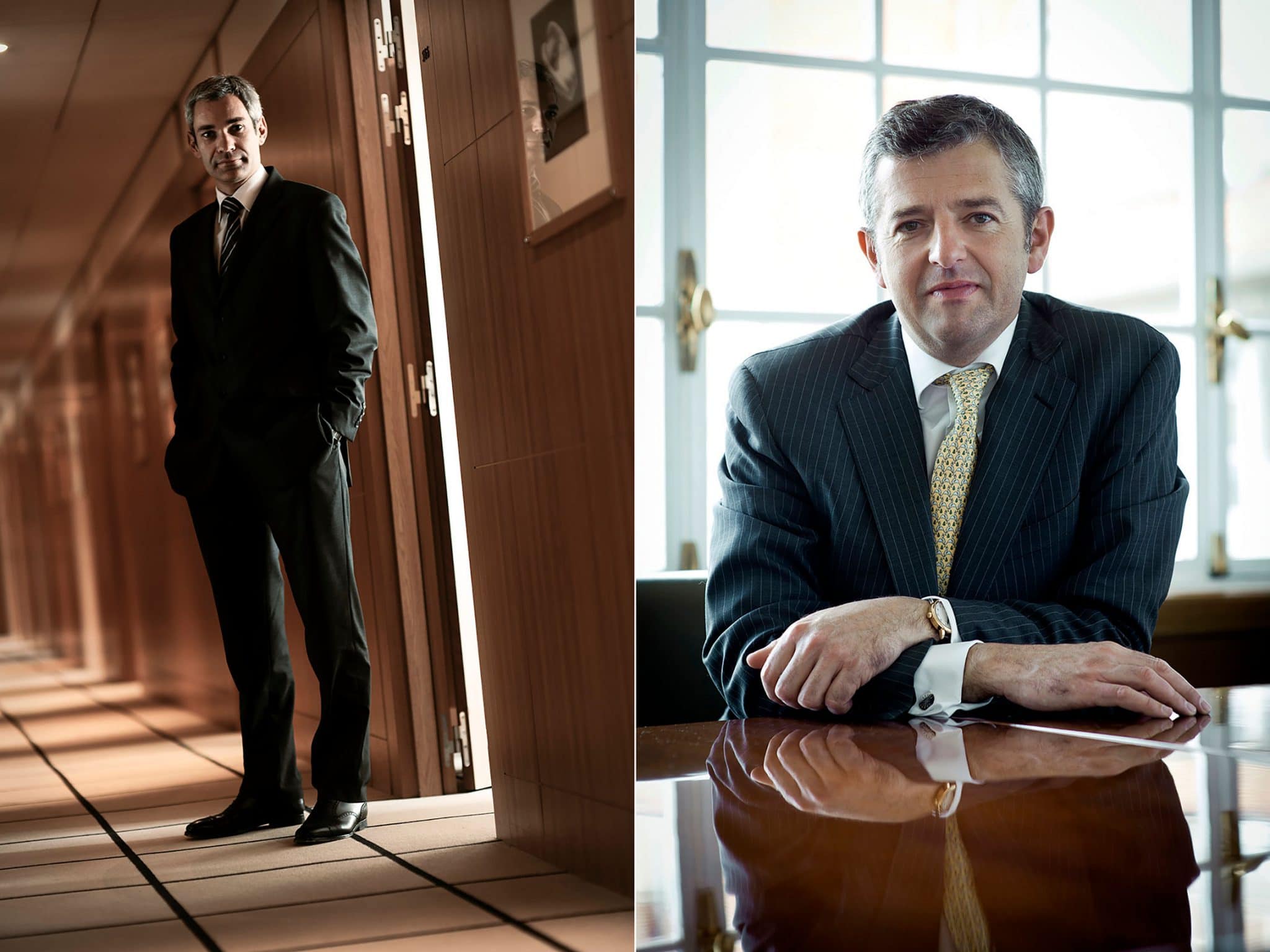 Portraits corporate des directeurs de la compagnie financiere edmond de rothschild