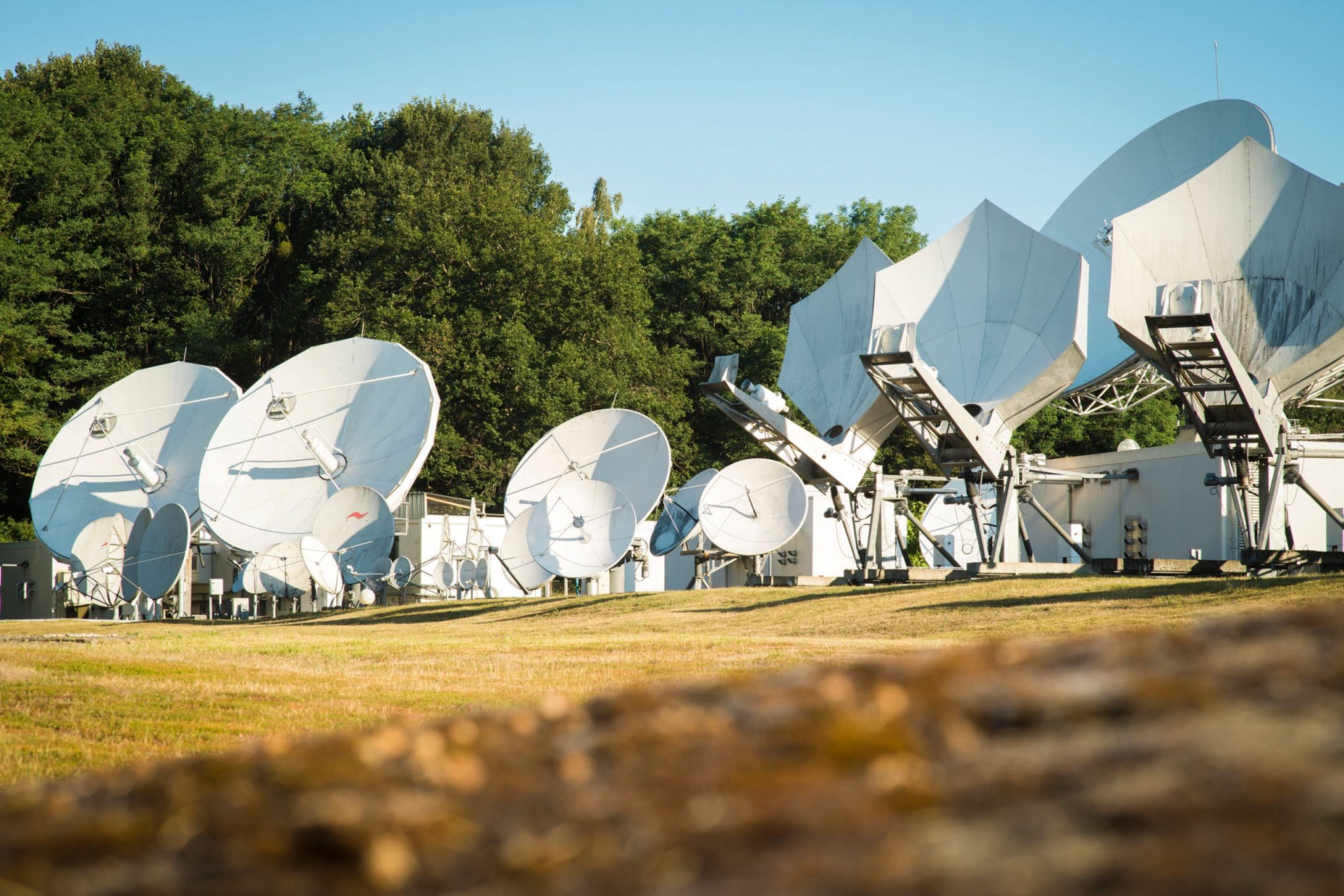 Reportage photo corporate pour Globecast au téléport de Sainte Assise