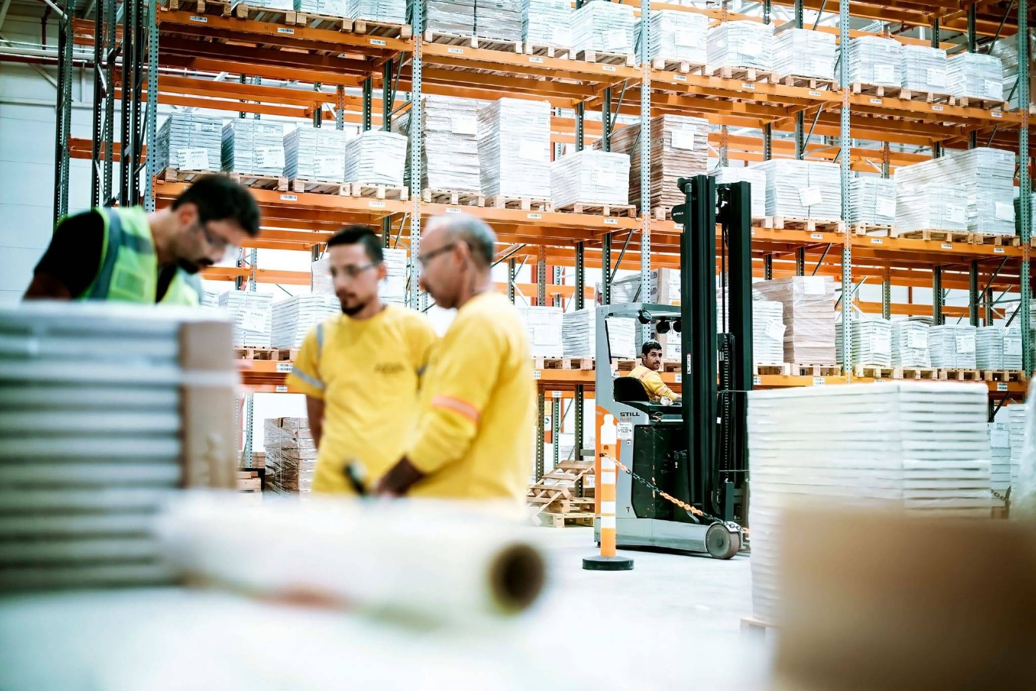 Reportage photo à la logistique du photographe industriel Patrick Sordoillet dans l'usine du groupe Atlantic Izmir en Turquie
