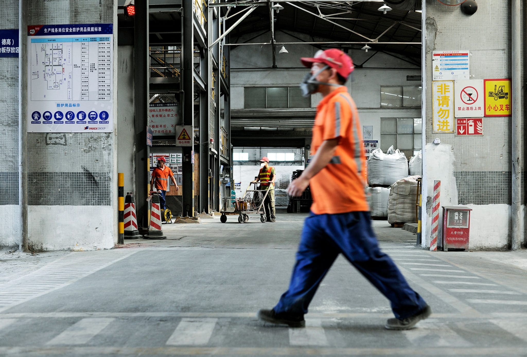 reportage photo industriel , vue générale de l'usine Davco à Guangzhou en Chine