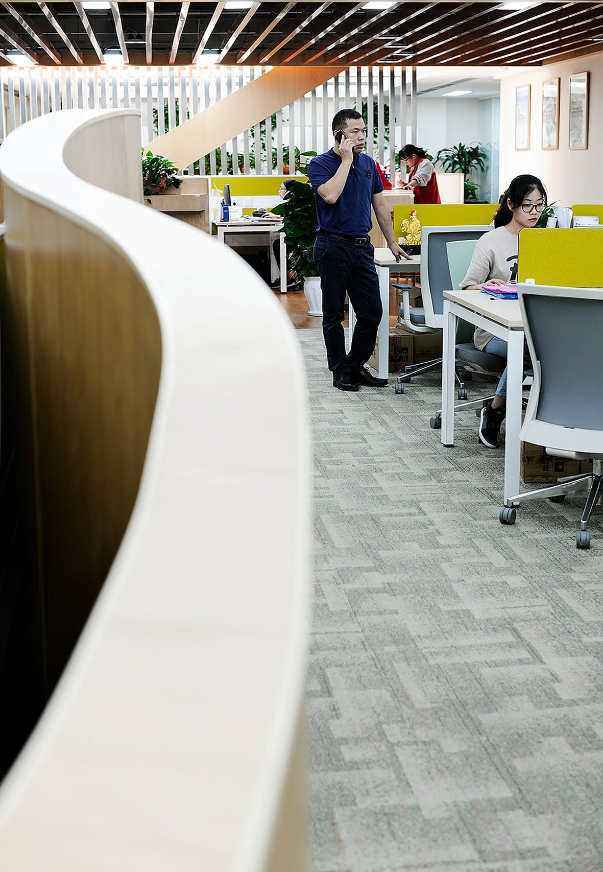 Dans les bureaux de Davco à Guangzhou, filiale de Parex Groupe