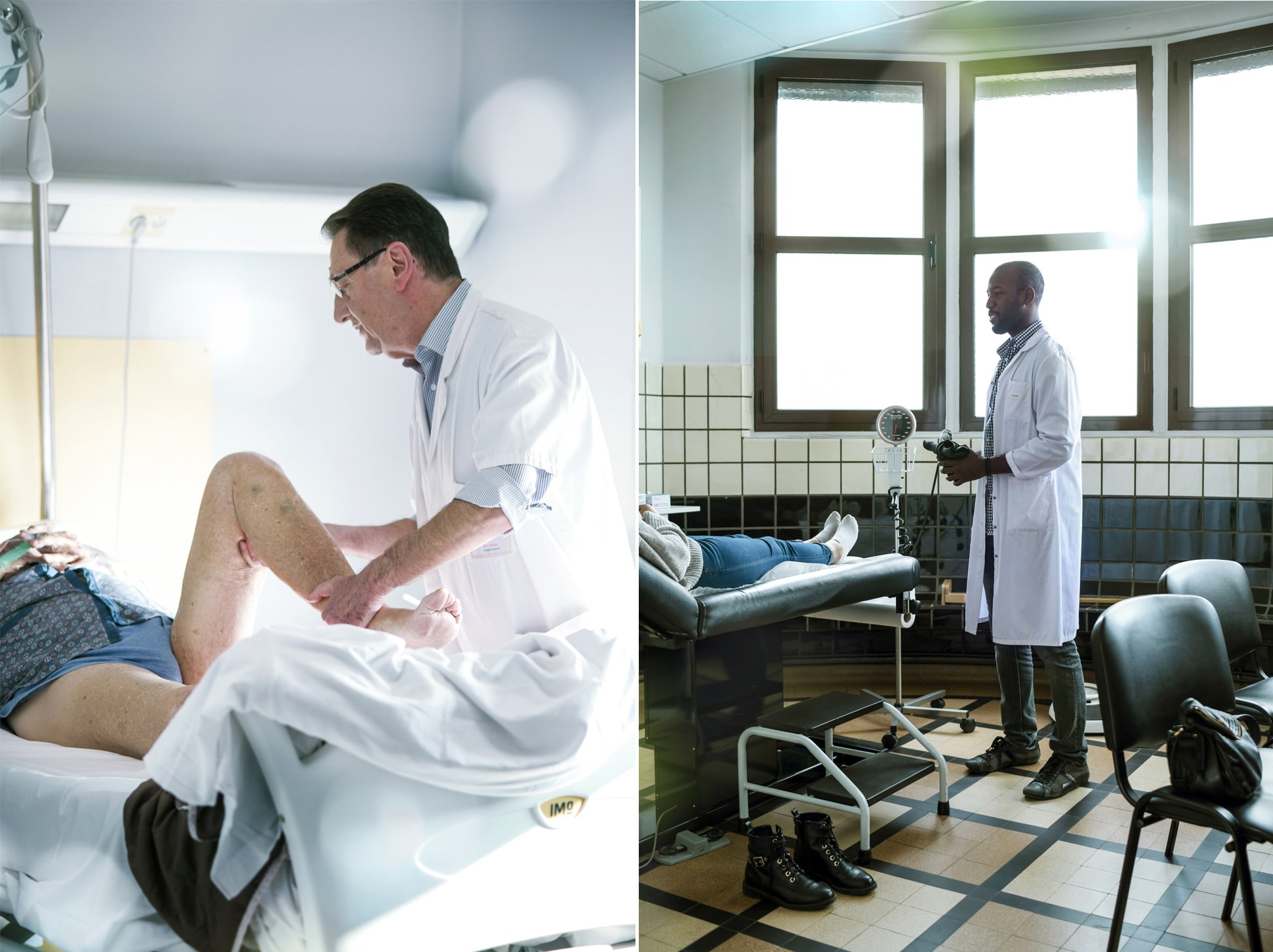 reportage photo en milieu hospitalier. relation patient médecin