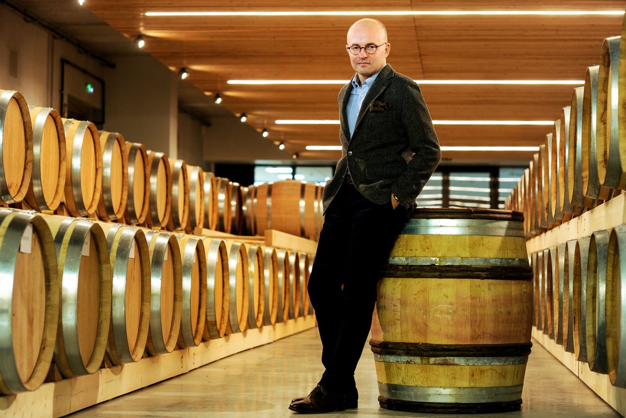 Portrait de Laurent Delaunay fondateur des vins Badet-Clément