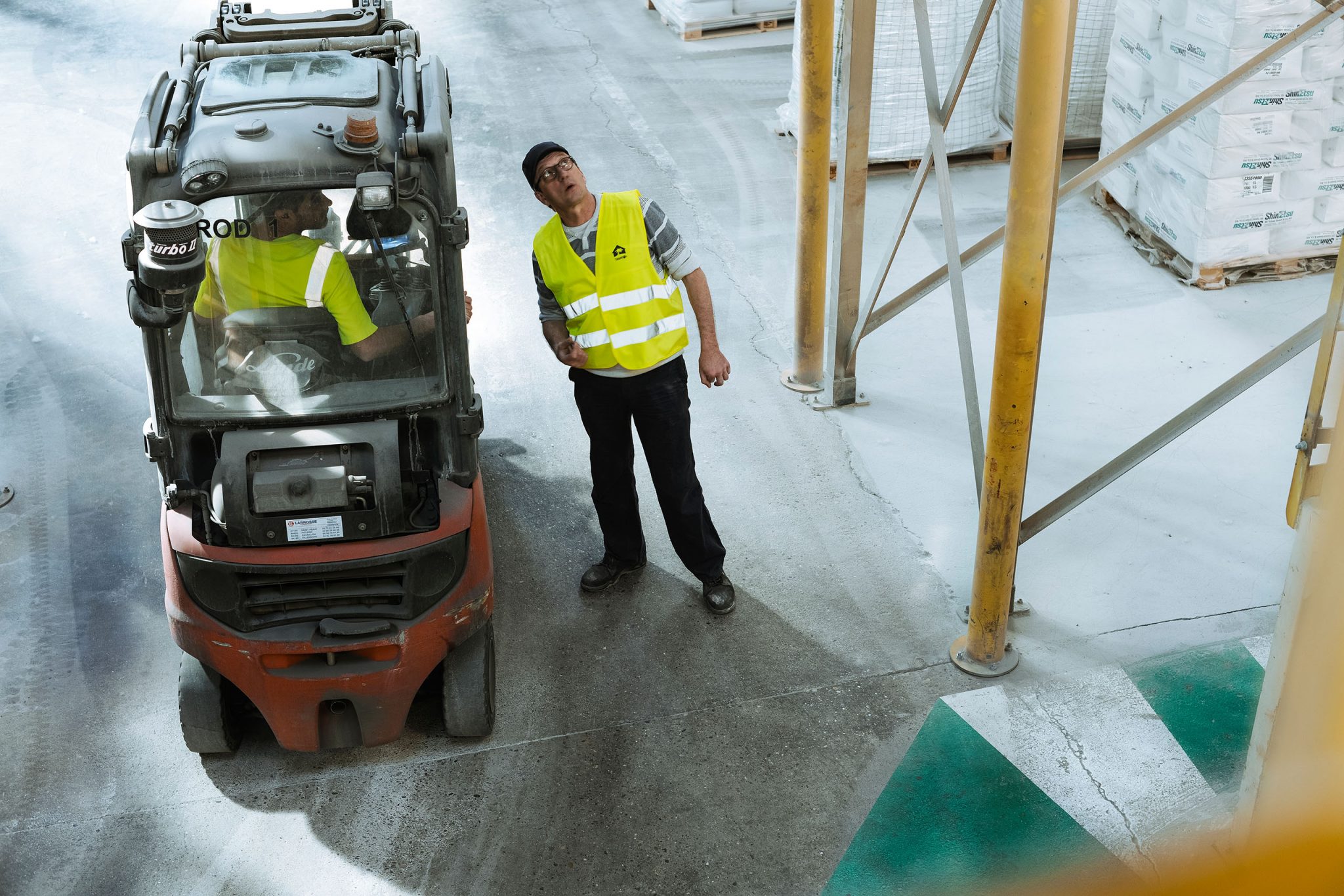 reportage photo du photographe patrick Sordoillet sur site industriel pour Parexlanko