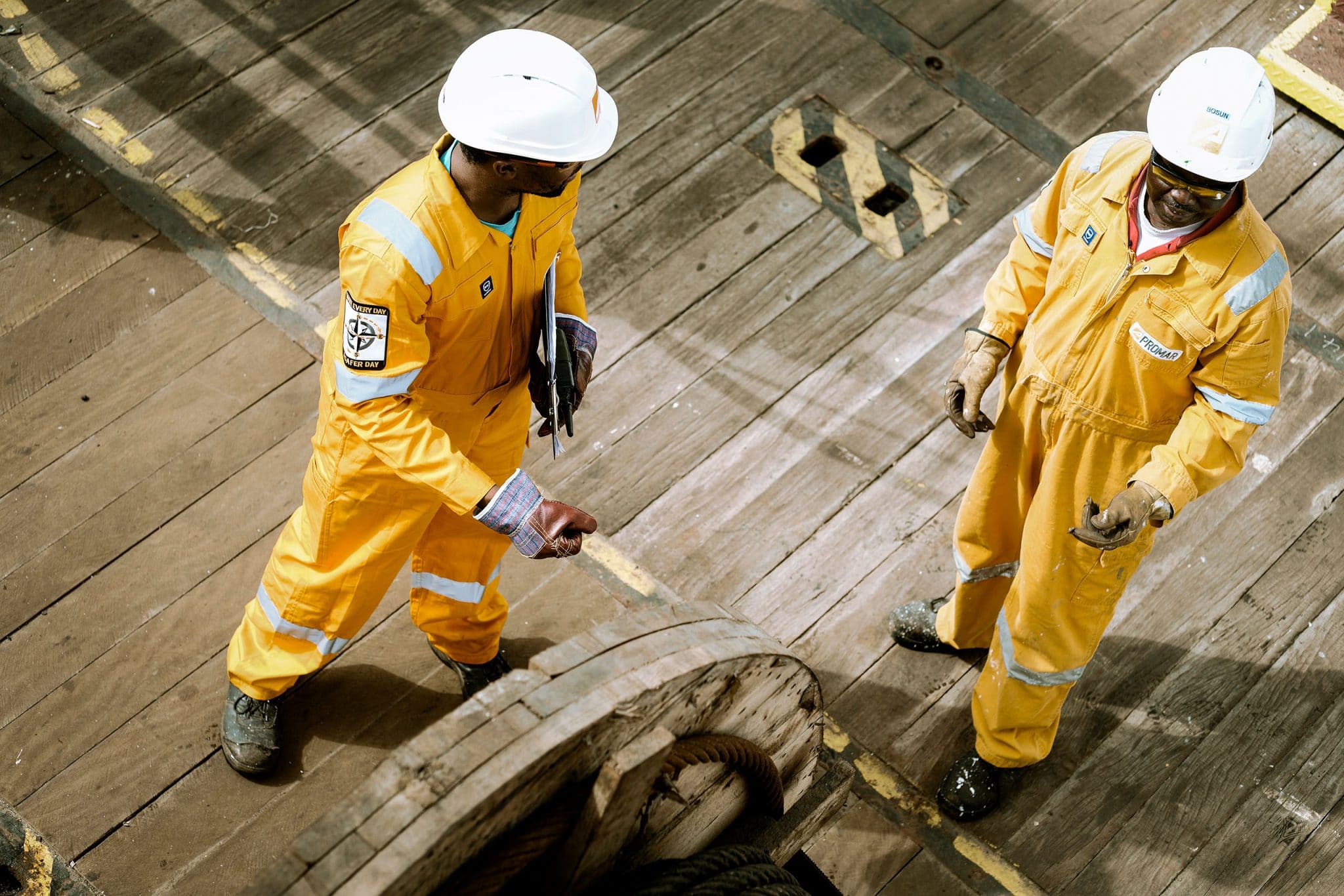 Reportage industriel et offshore en Namibie sur le Mamona Serenity pour Promar Shipping Services