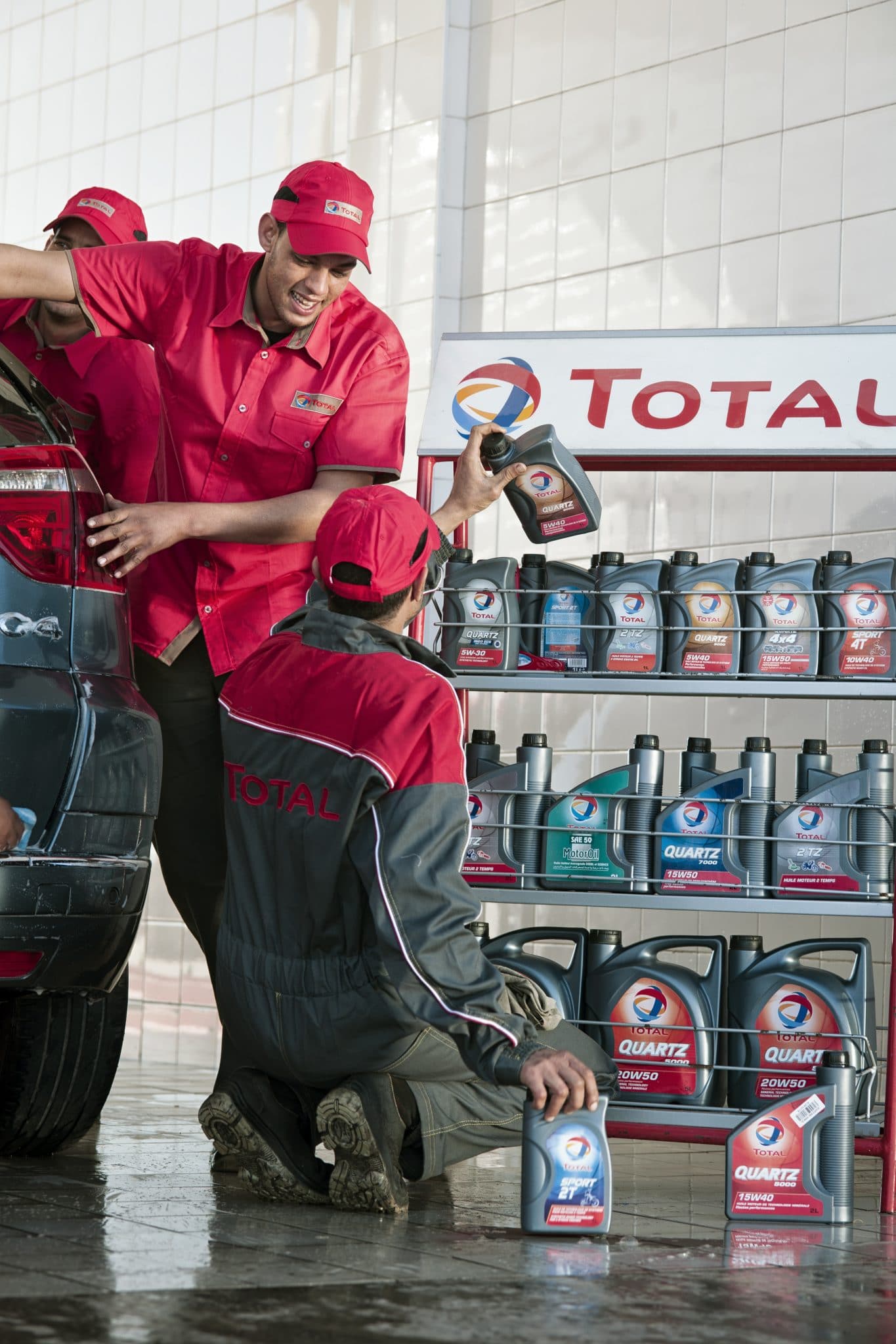 reportage photo corporate pour le service communication de TotalEnergies sur les nouvelles stations service au Maroc