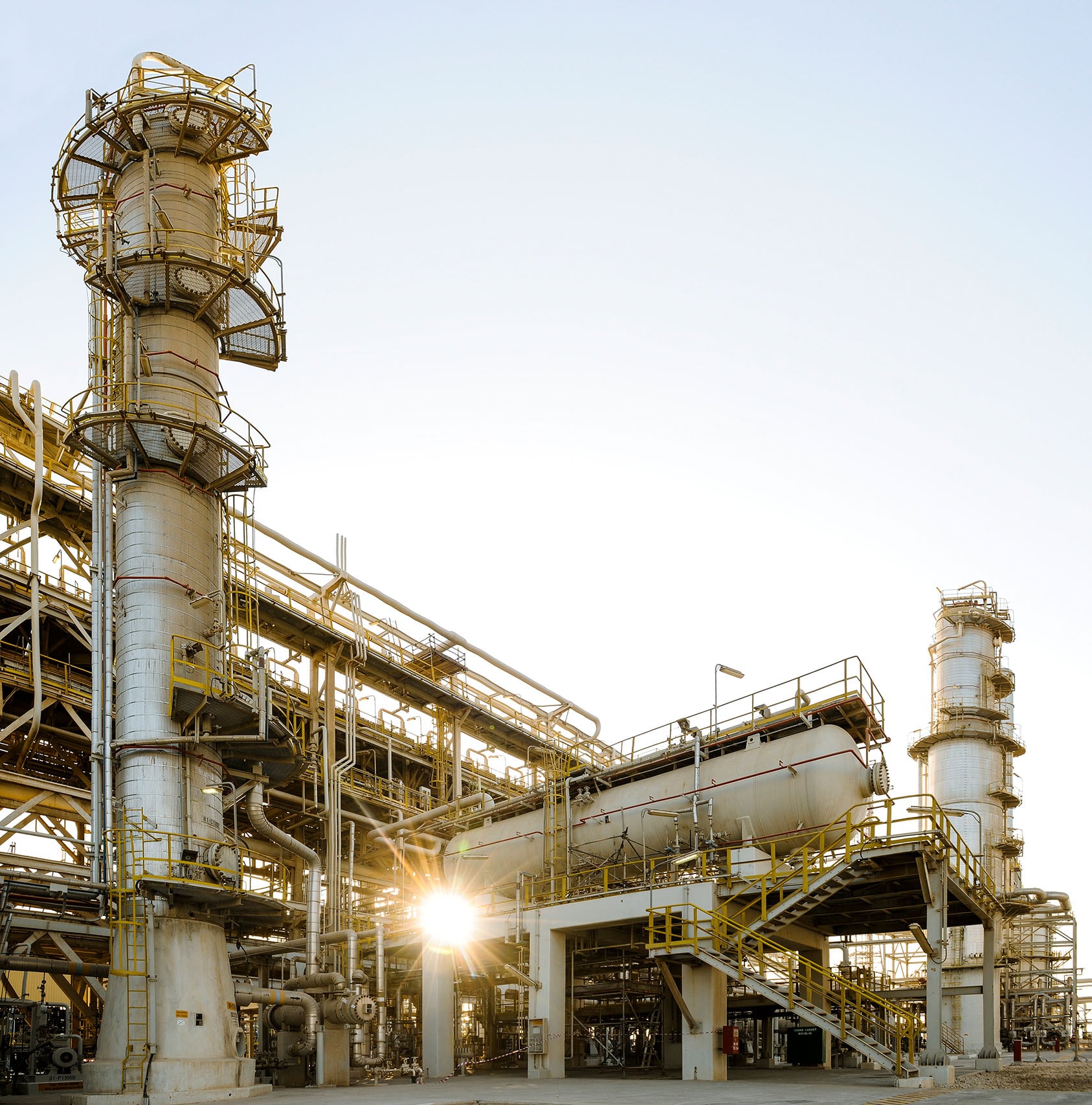 Reportage photo dans une raffinerie du centre industriel de Ras Laffan