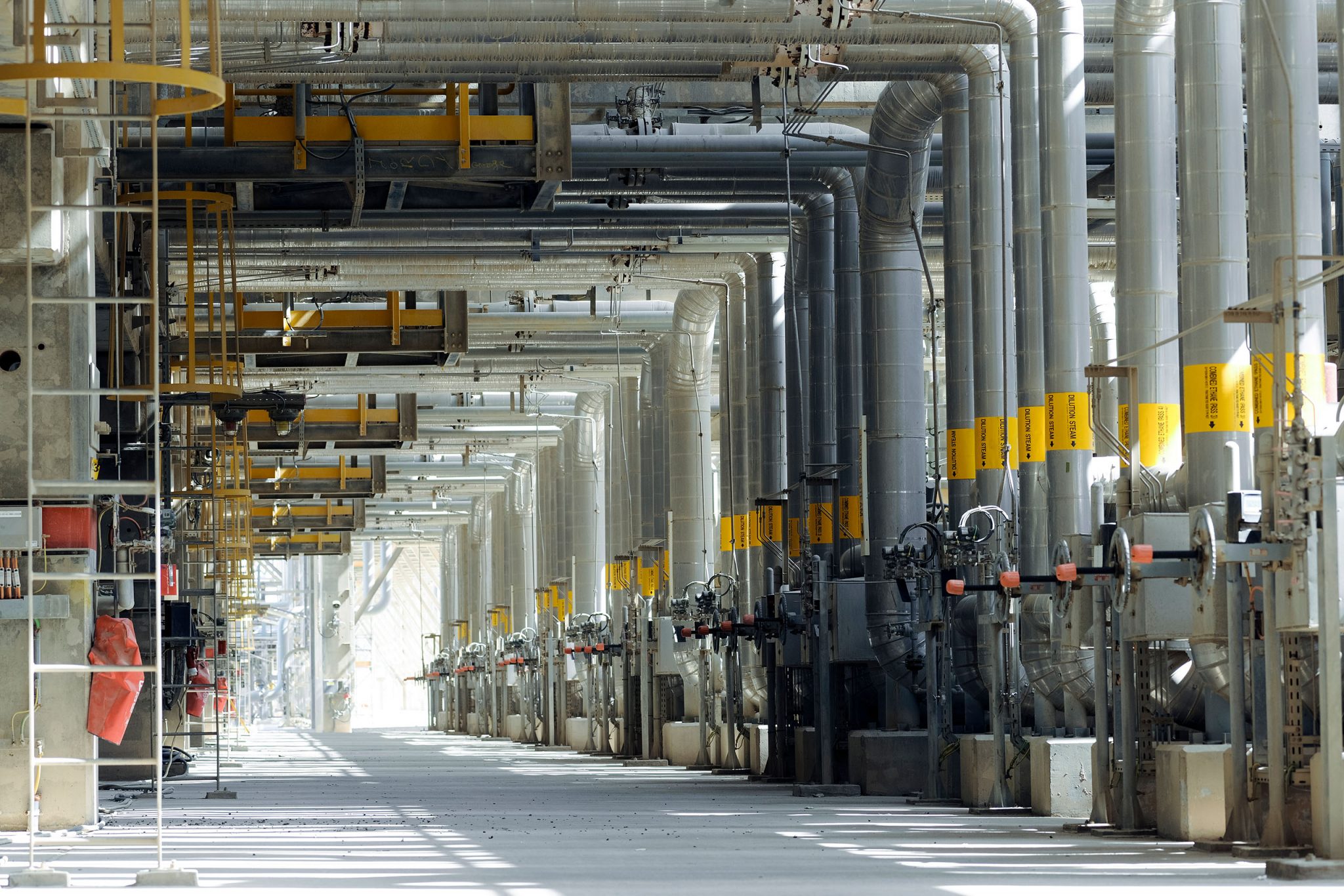 dans une raffinerie TotalEnergies à Raz Laffan au Qatar