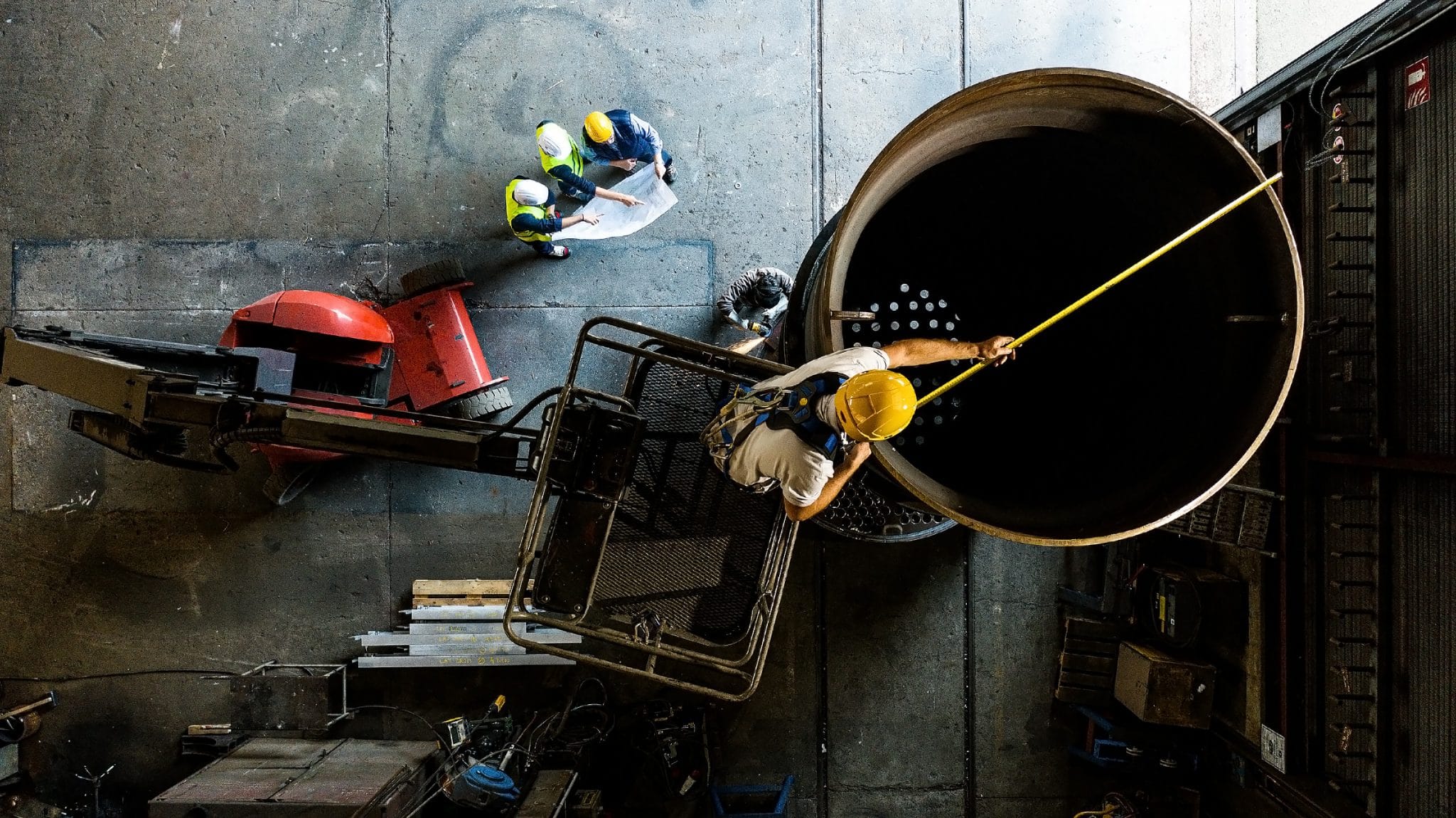 prise de vue industrielle au drone chez AIT STEIN